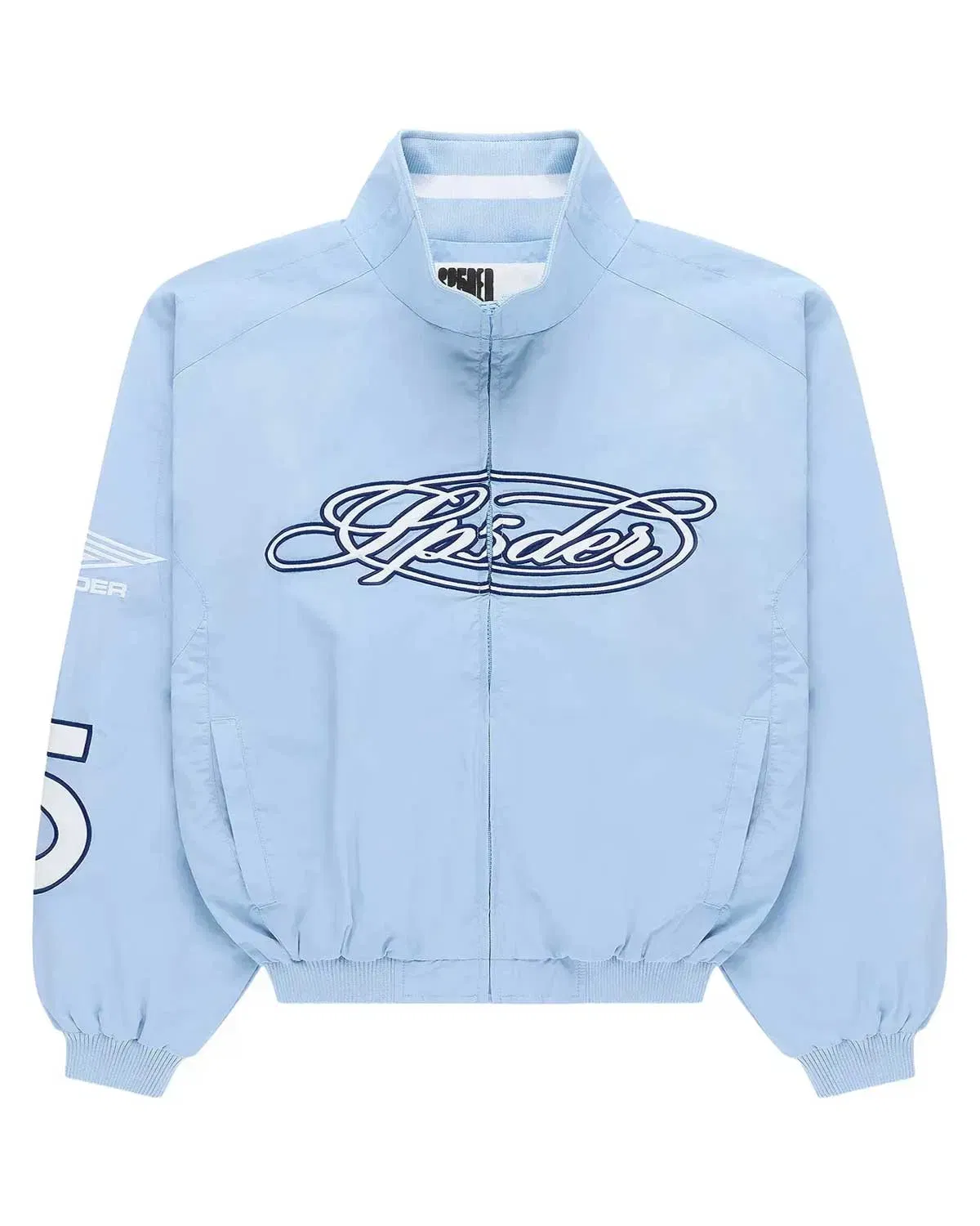Sp5der Worldwide Sp5der Script Warm Up Jacket Rock Blue