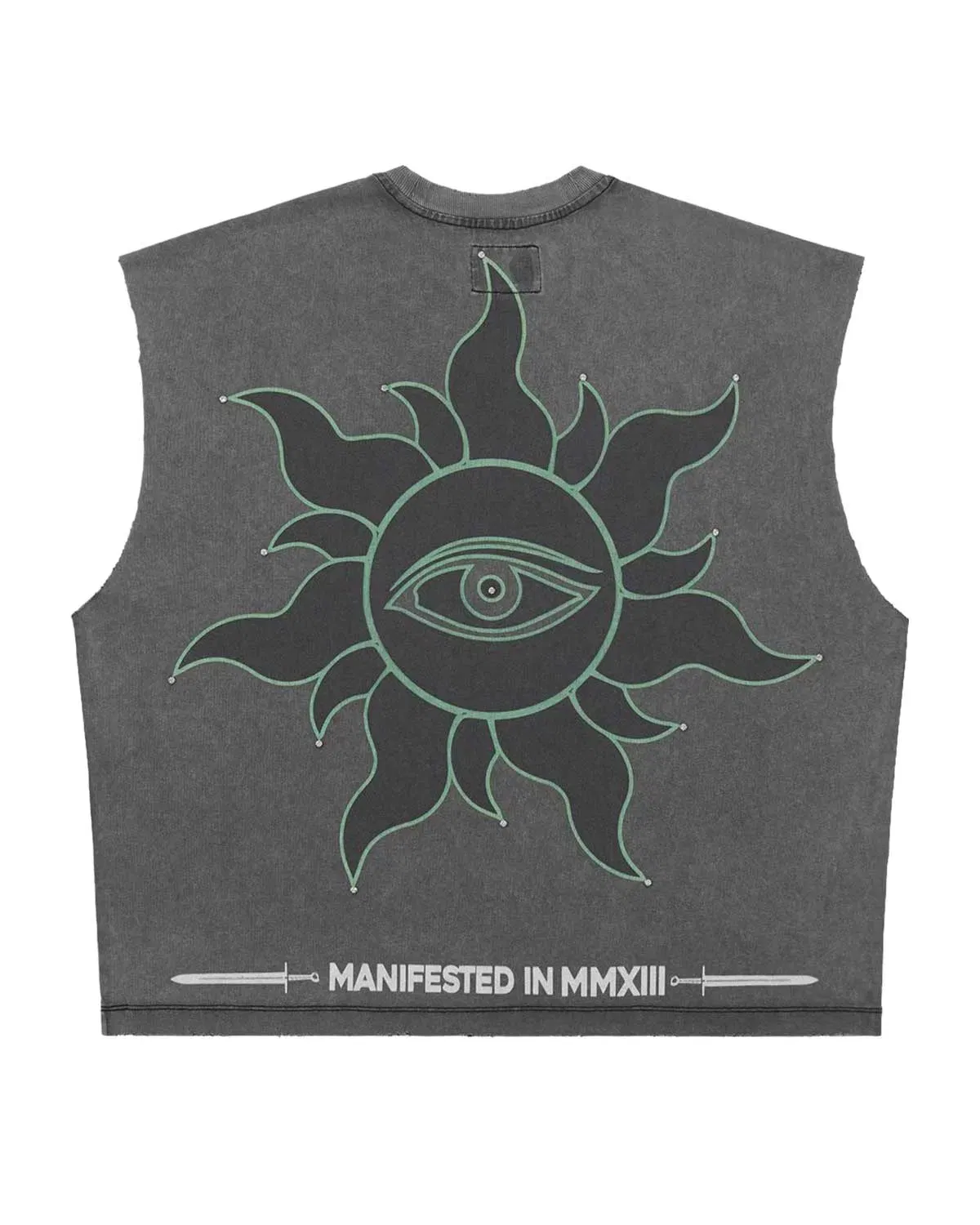 Godspeed Sunken Liberty Sleeveless Tee Grey Wash
