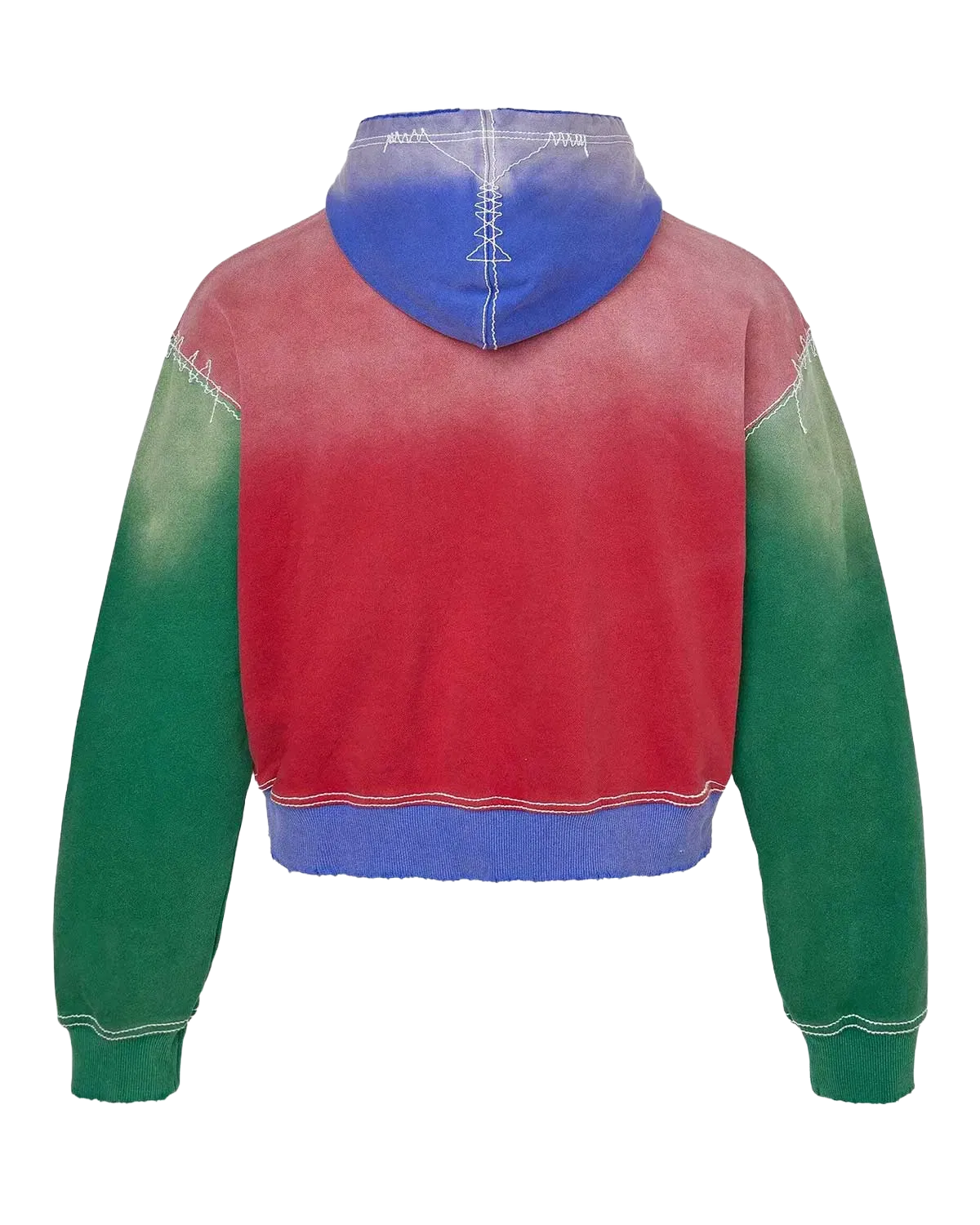 Vale Forever Looney Tunes Multicolor Zip Up Hoodie Red/Green