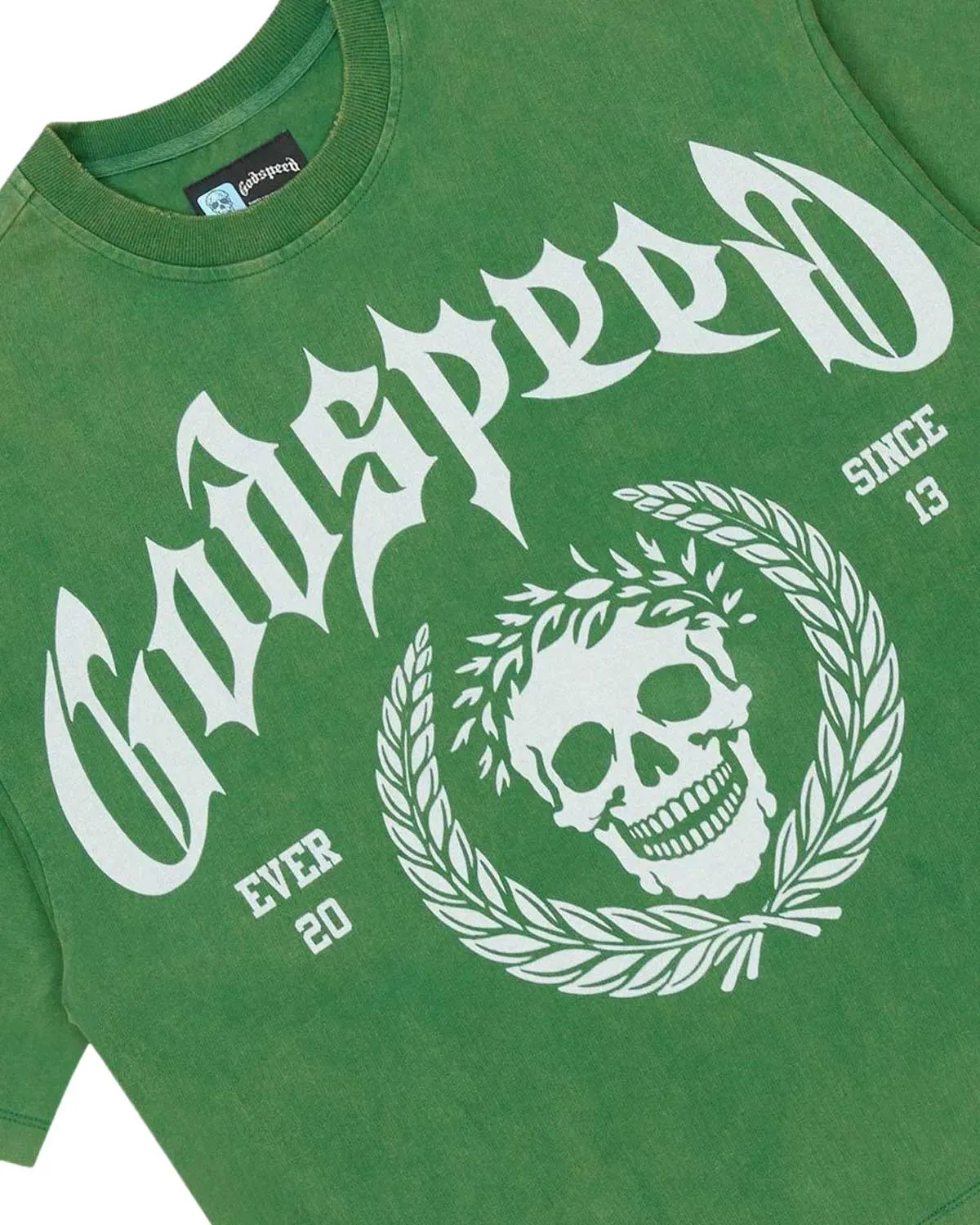 Godspeed Victor Crest Tee Green