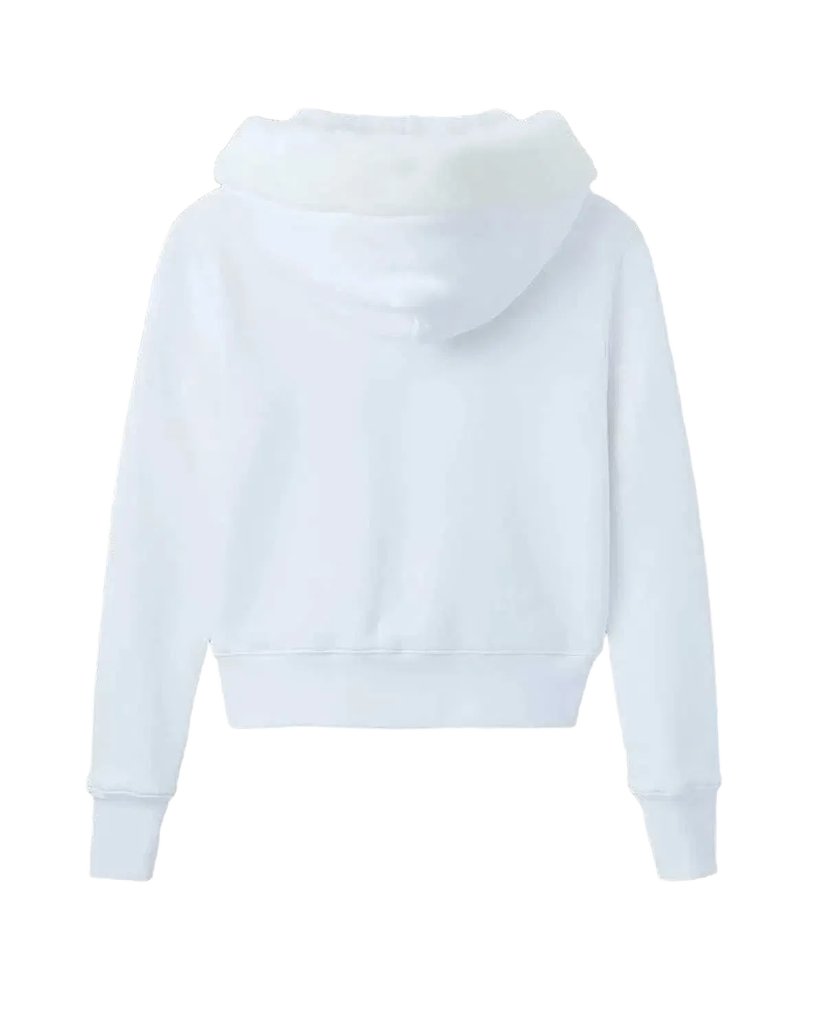 GV Gallery Pom Pom Zip Up Hoodie White