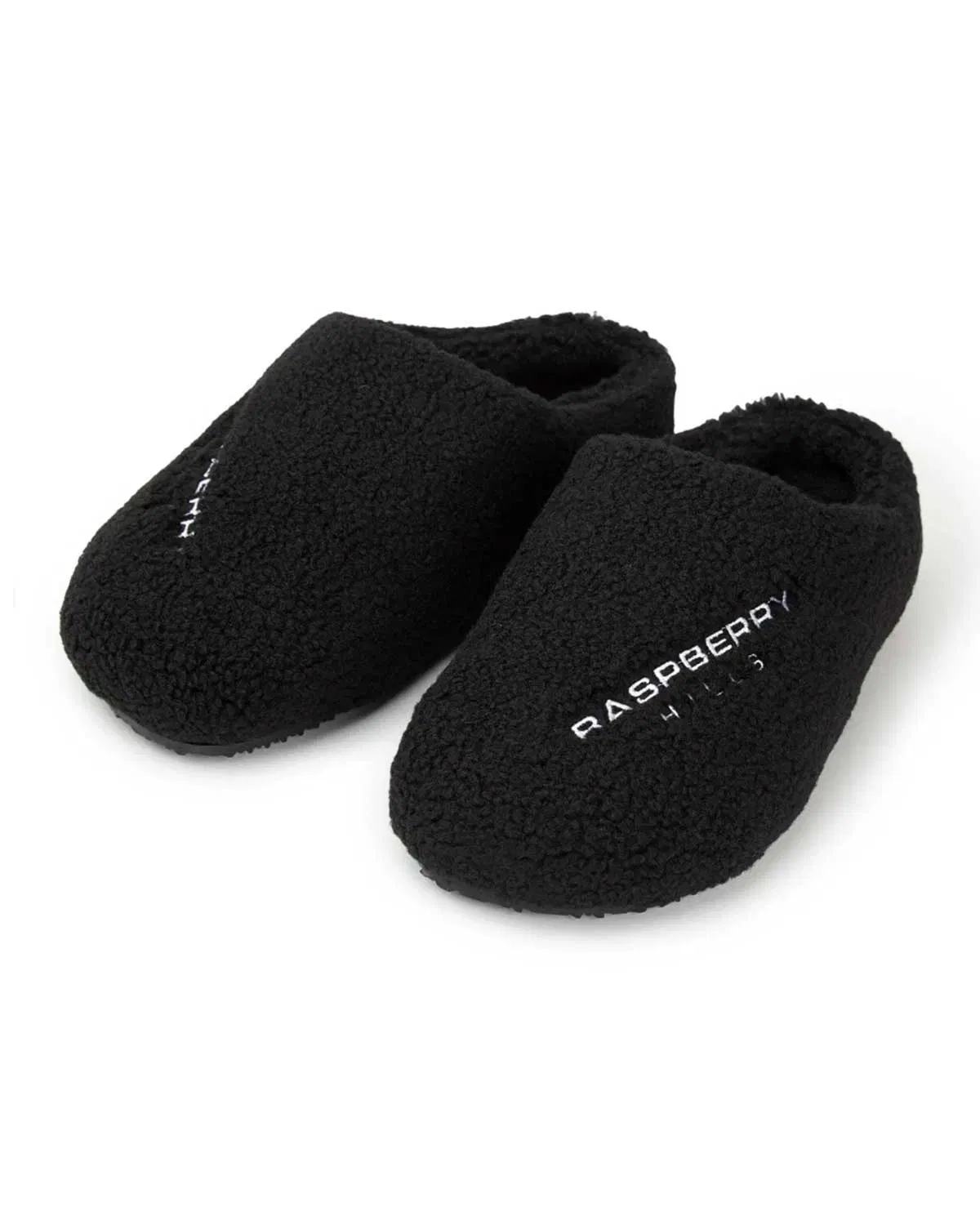 GV Gallery Stacy from the Wood Fuzzy Mules Black