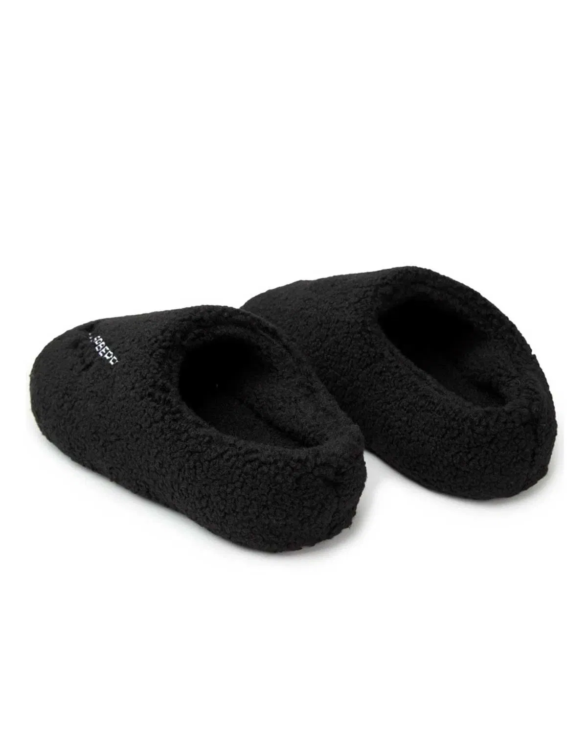 GV Gallery Stacy from the Wood Fuzzy Mules Black