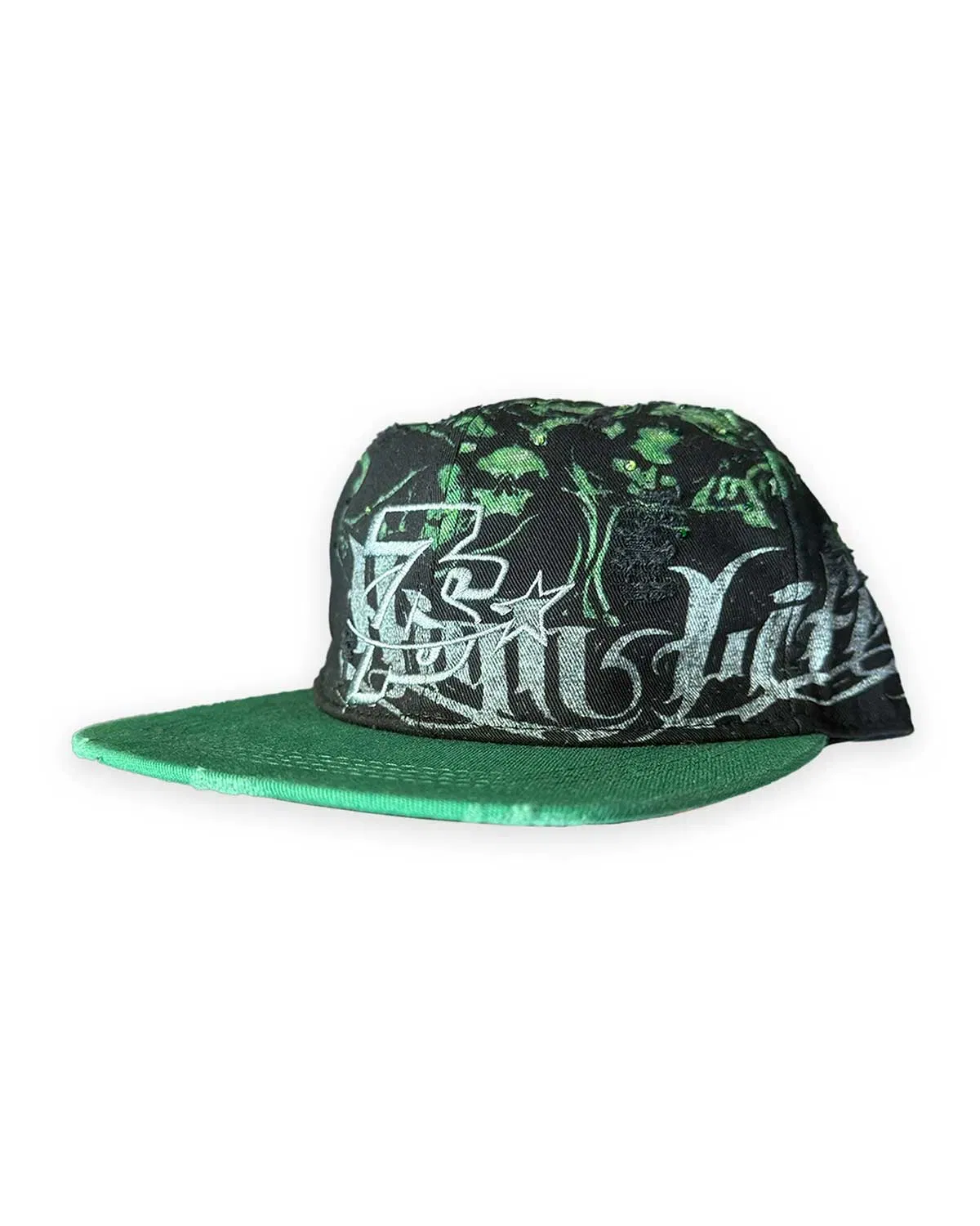 Triple Seven Triple Sevens Stoner Rhinestone Hat Black/Green