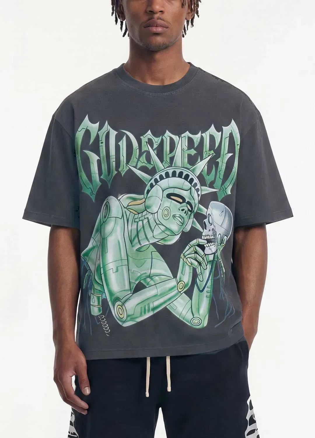 Godspeed Freedoms Protocol Tee Grey
