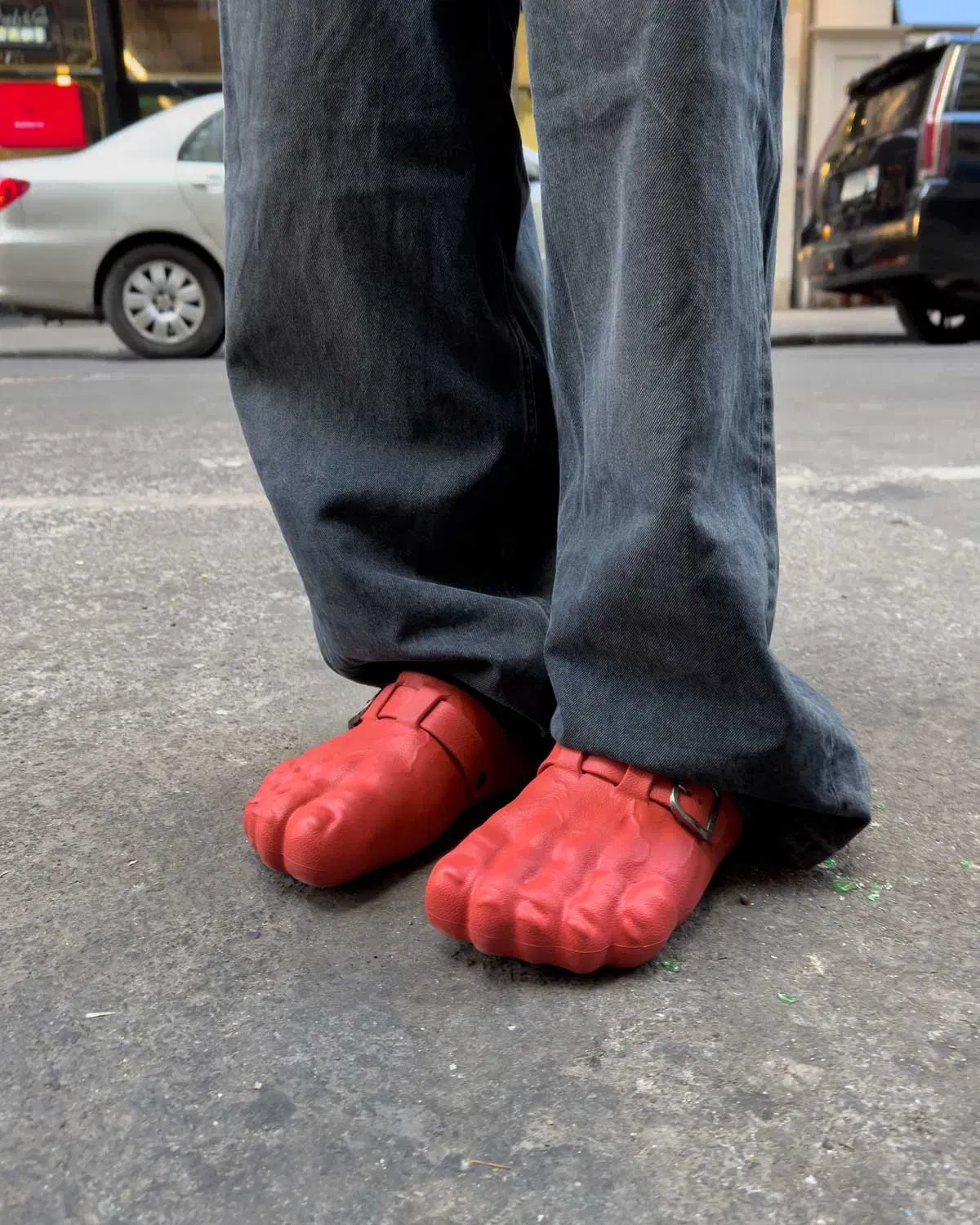 Bravest Studios Foot Clogs Red