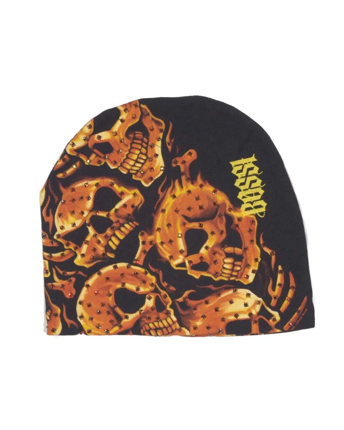 Bossi Vintage Rhinestone Beanie Black