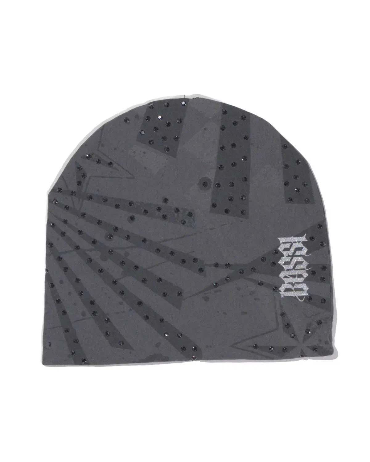 Bossi Vintage Rhinestone Beanie Black/Grey