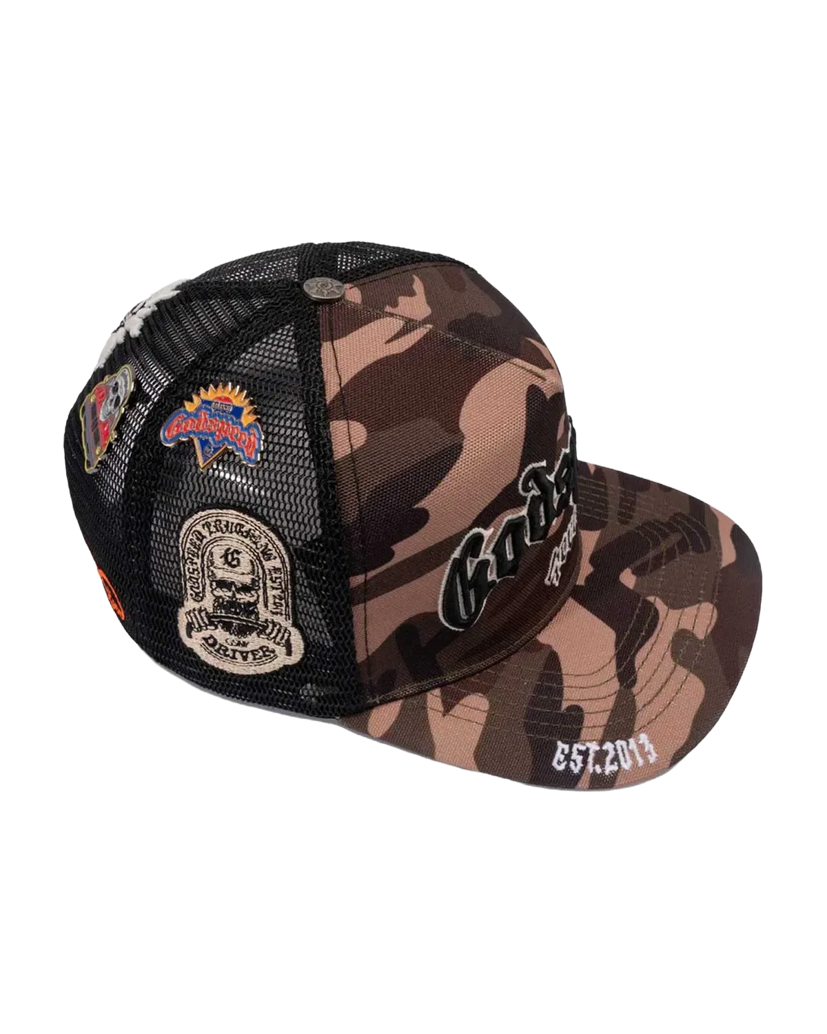Godspeed Forever Trucker Hat Brown/Green Camo