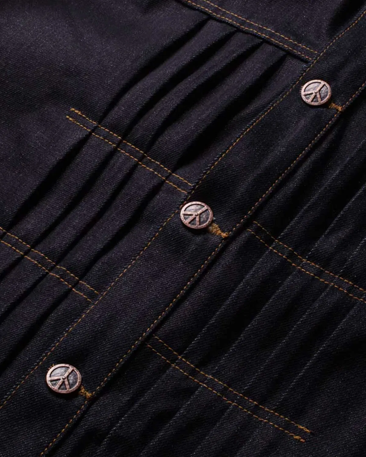 Boredom Kills Spider Pearl Denim Jacket Raw Indigo