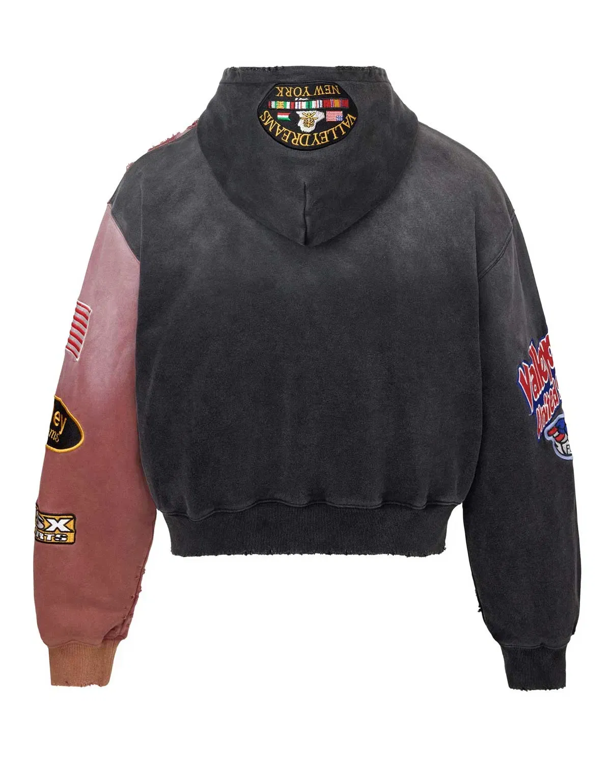 Vale Forever Two Face Zip Up Hoodie Black