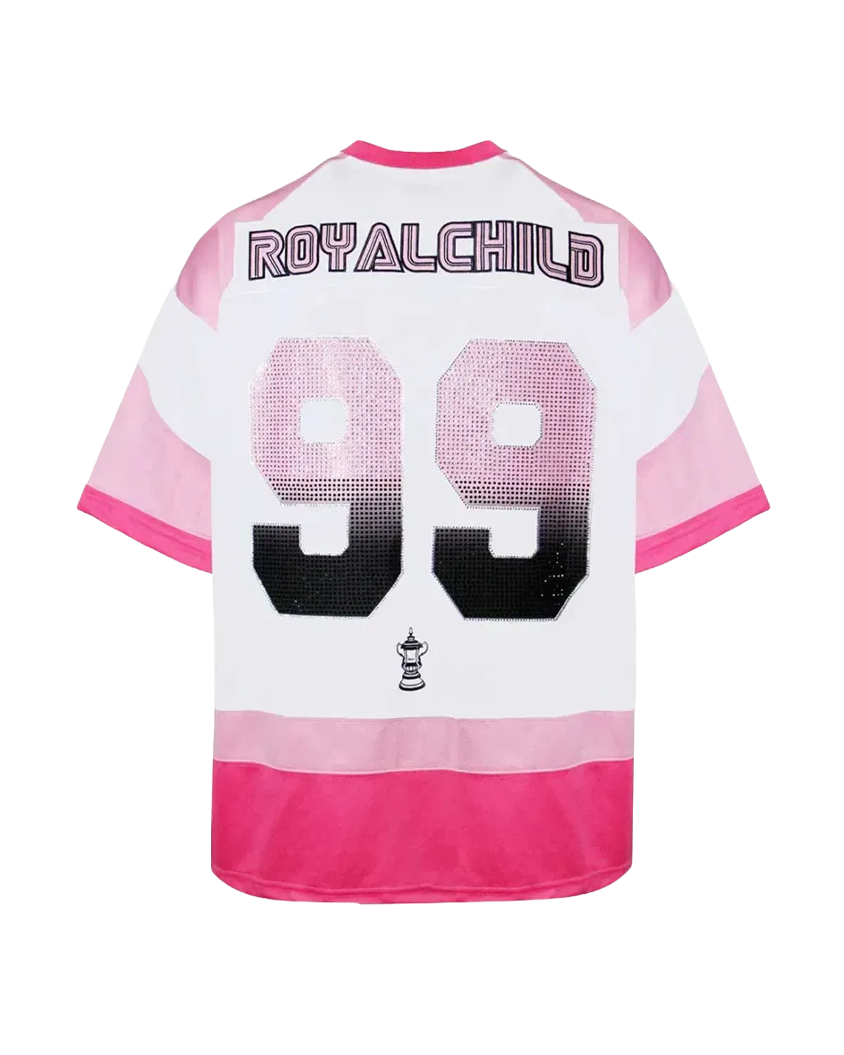 Birth of Royal Child Double Lion Rhinestone Jersey Pink