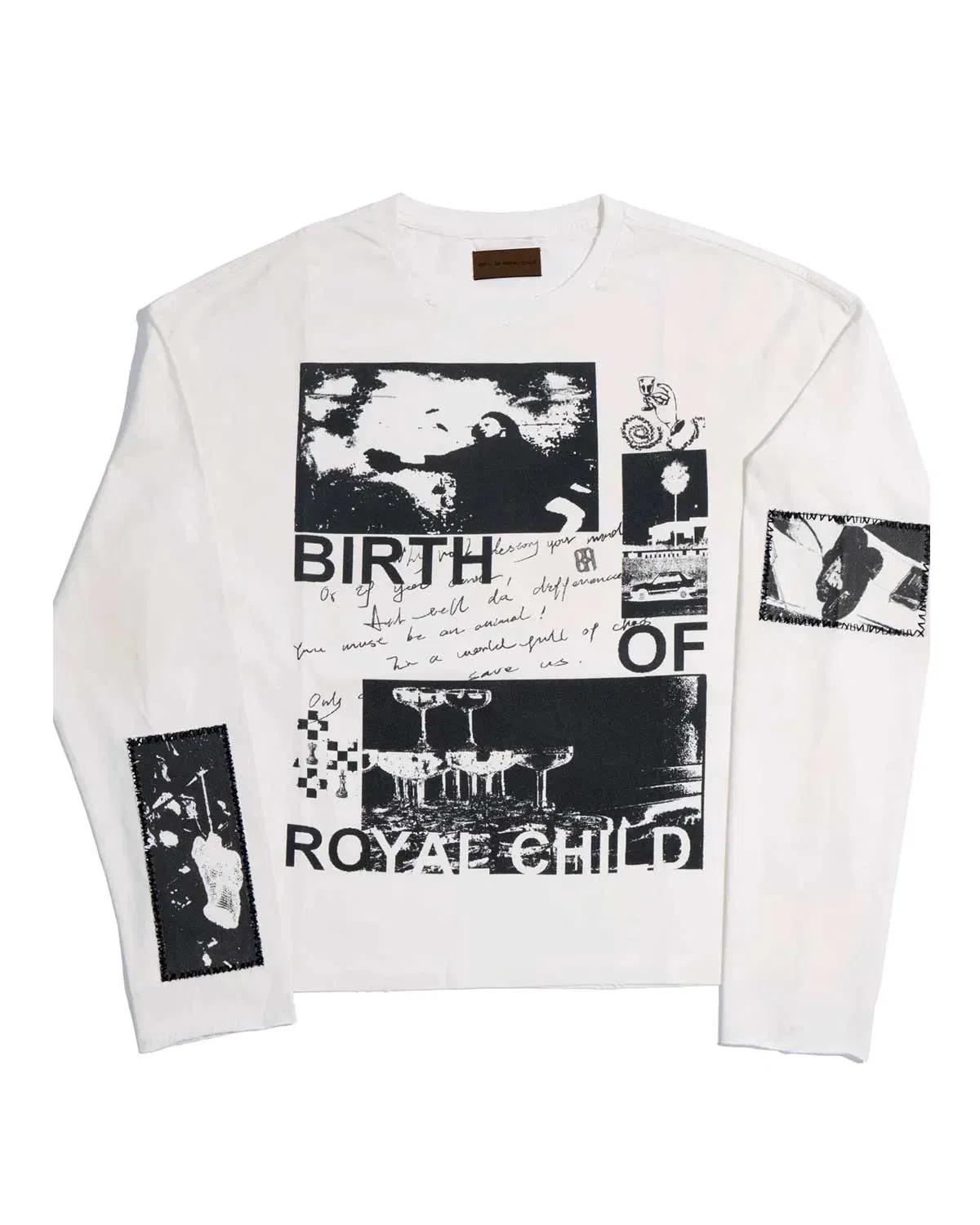 Birth of Royal Child 90s Hollywood L/S Tee Vintage White