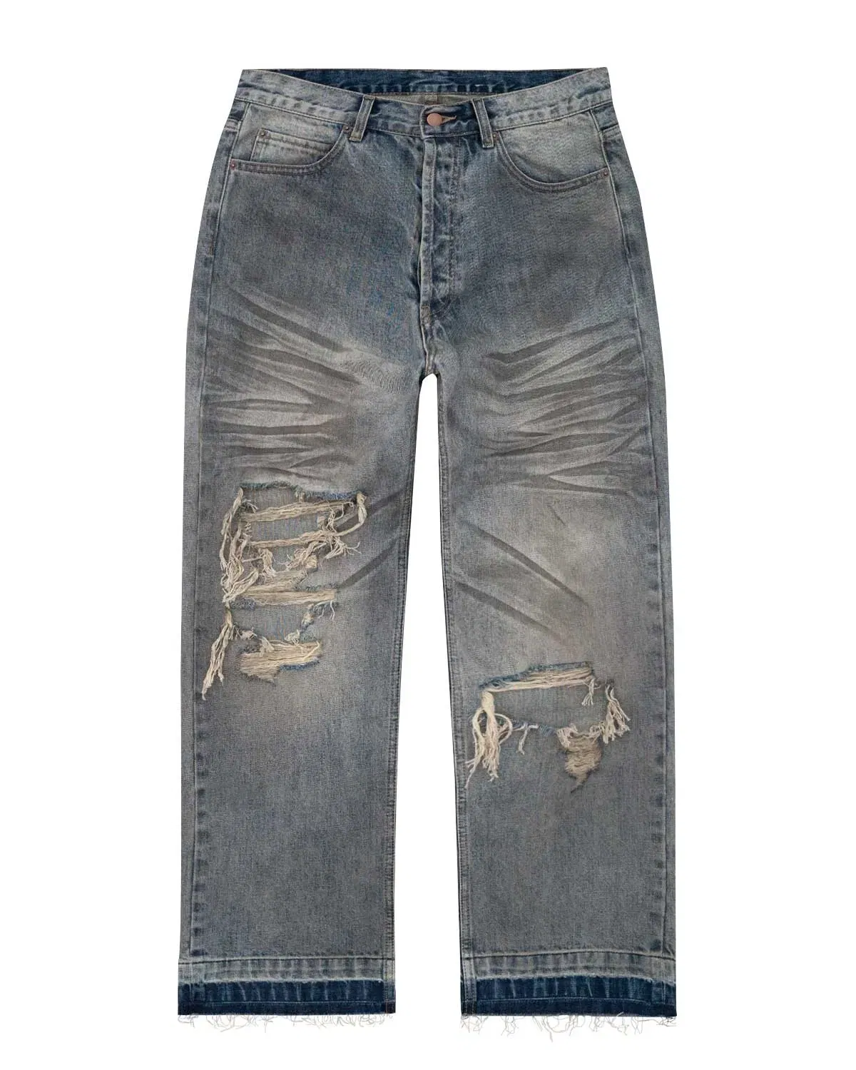 Bravest Studios Dirty Wash Jeans Blue