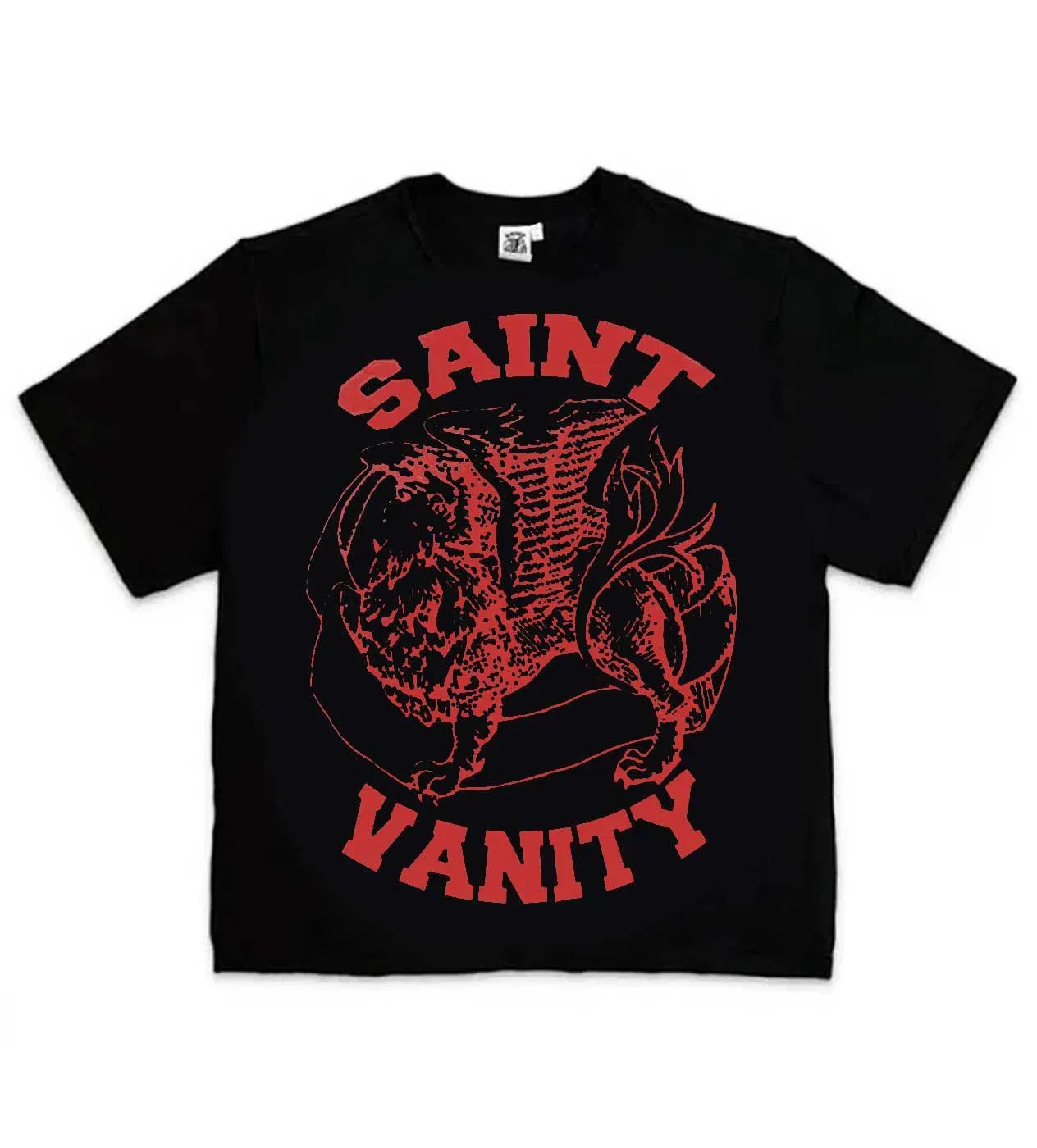 Saint Vanity Griffin Tee Black/Red