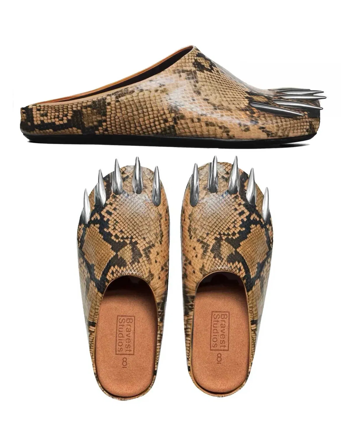 Bravest Studios Snake Claw Mule Tan