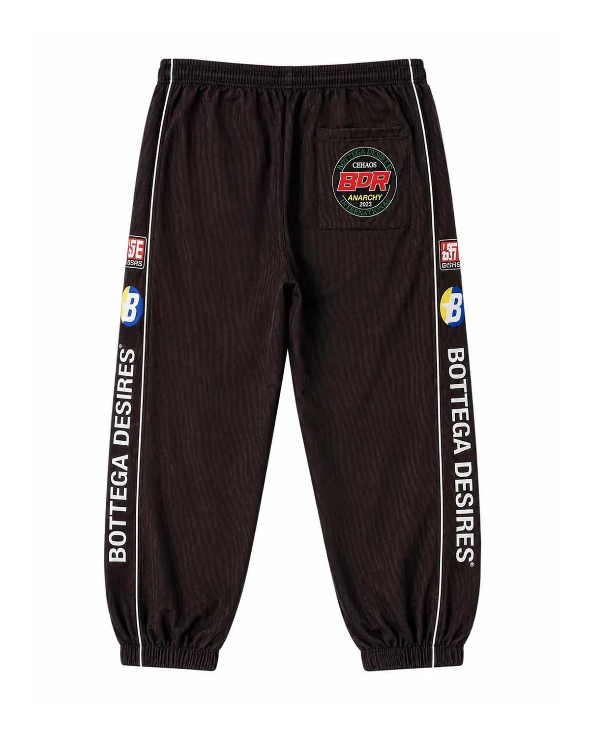 Bottega Desires Race Track Pants Black