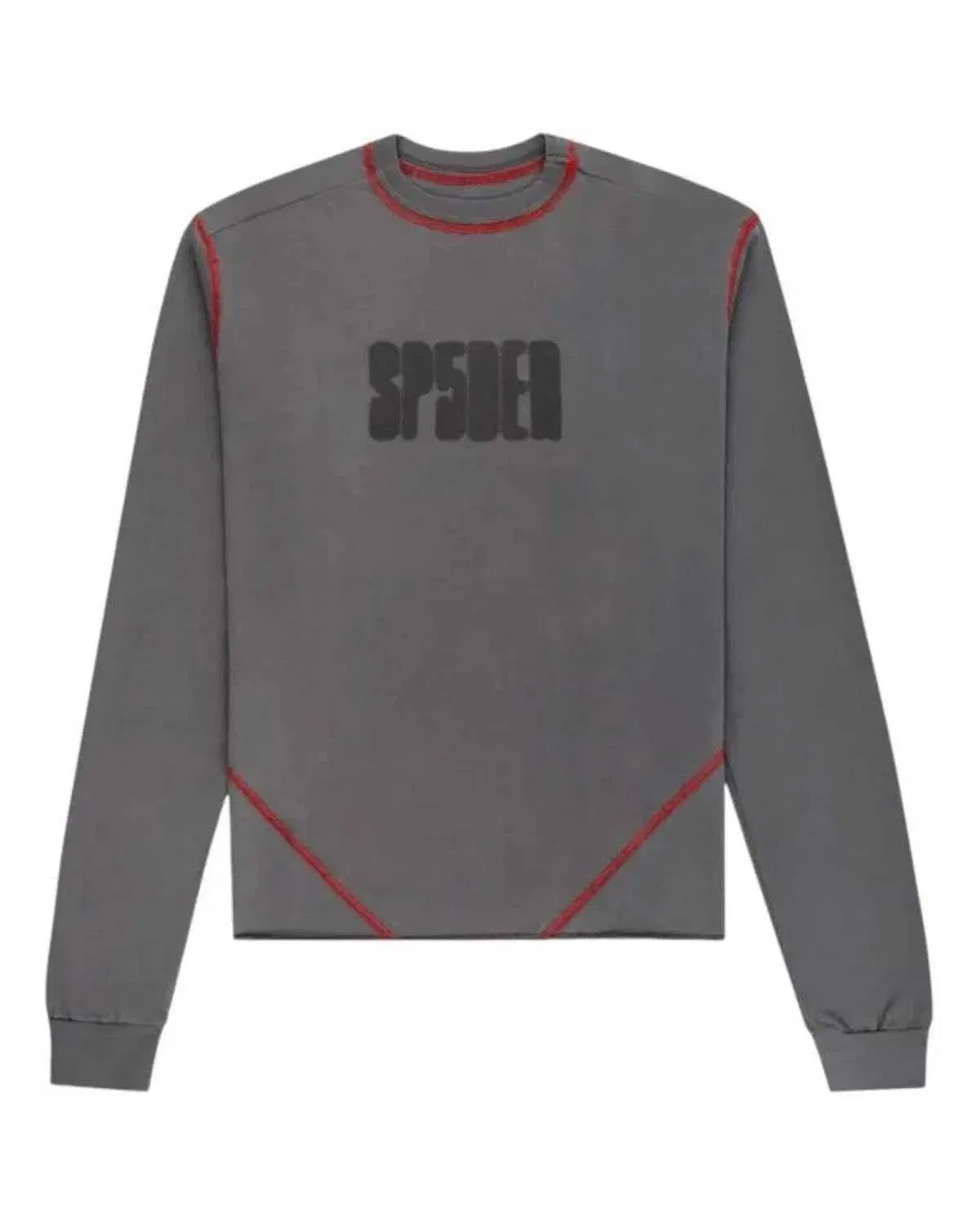 Sp5der Worldwide Sp5der Contrast Stitch L/S Tee Taupe