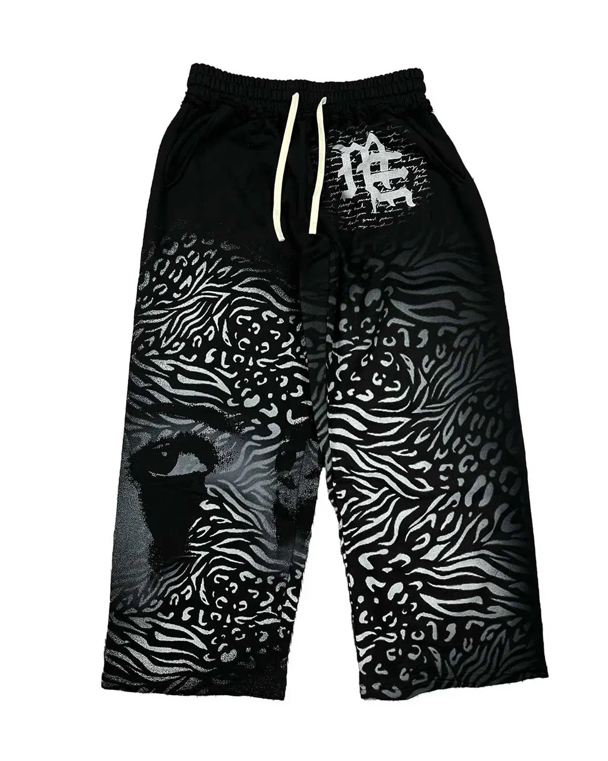 Mixed Emotions Striped Sweatpants Black