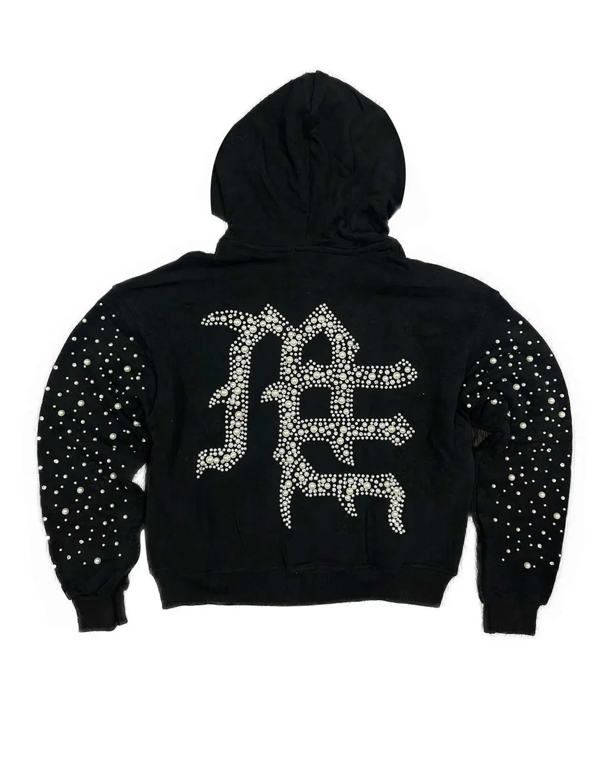 Mixed Emotions Pearl Hoodie Black