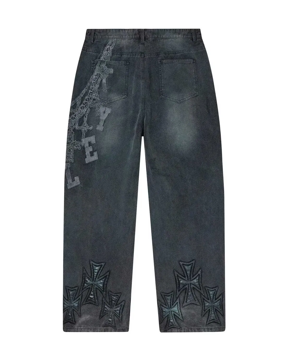Vale Forever Chain Painter Pants Asphalt Black