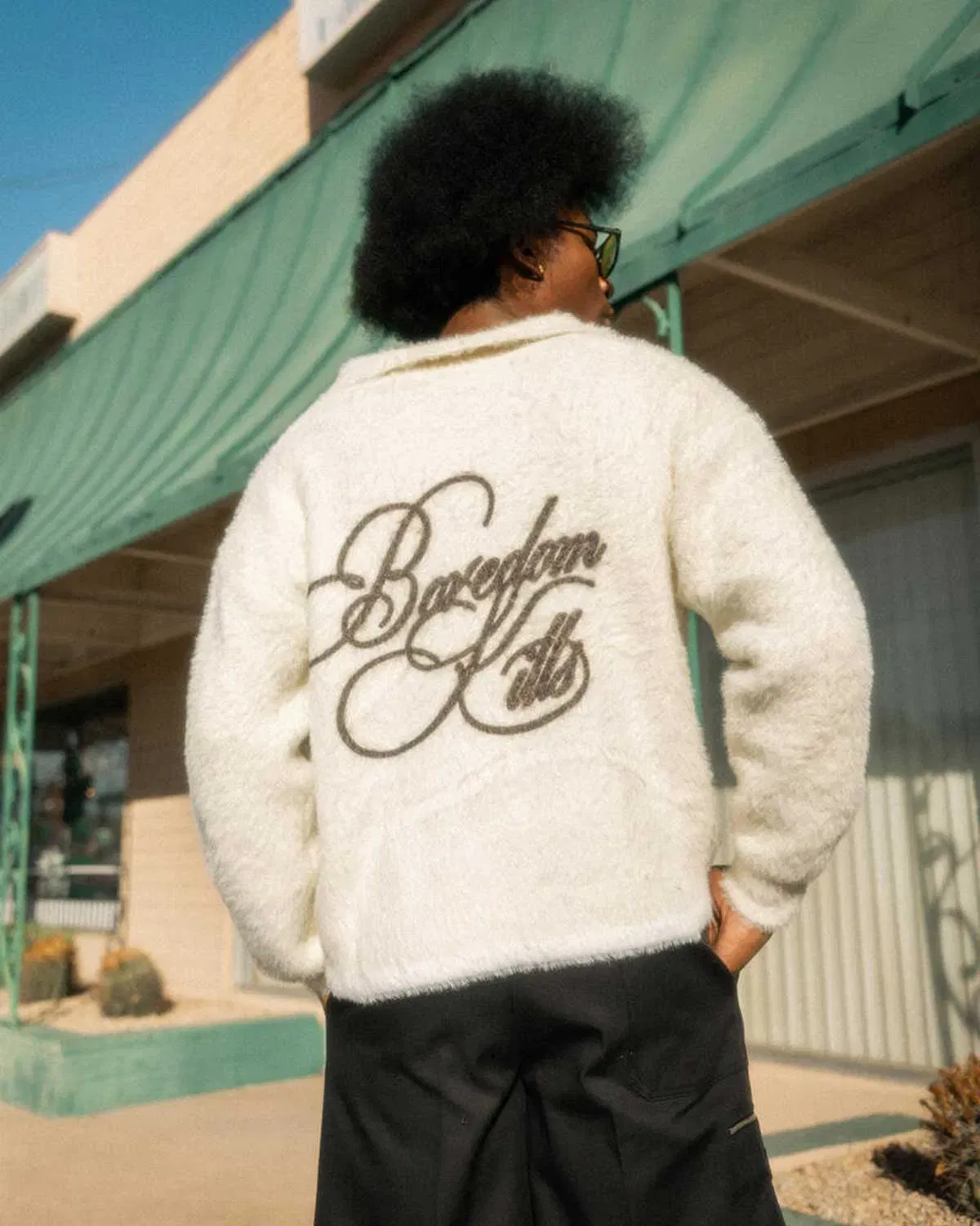Boredom Kills Signature Mohair Polo Tee Cream
