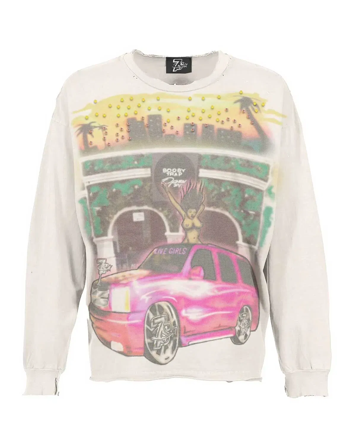 Triple Seven Triple Sevens Booby Trap Regular L/S Tee White