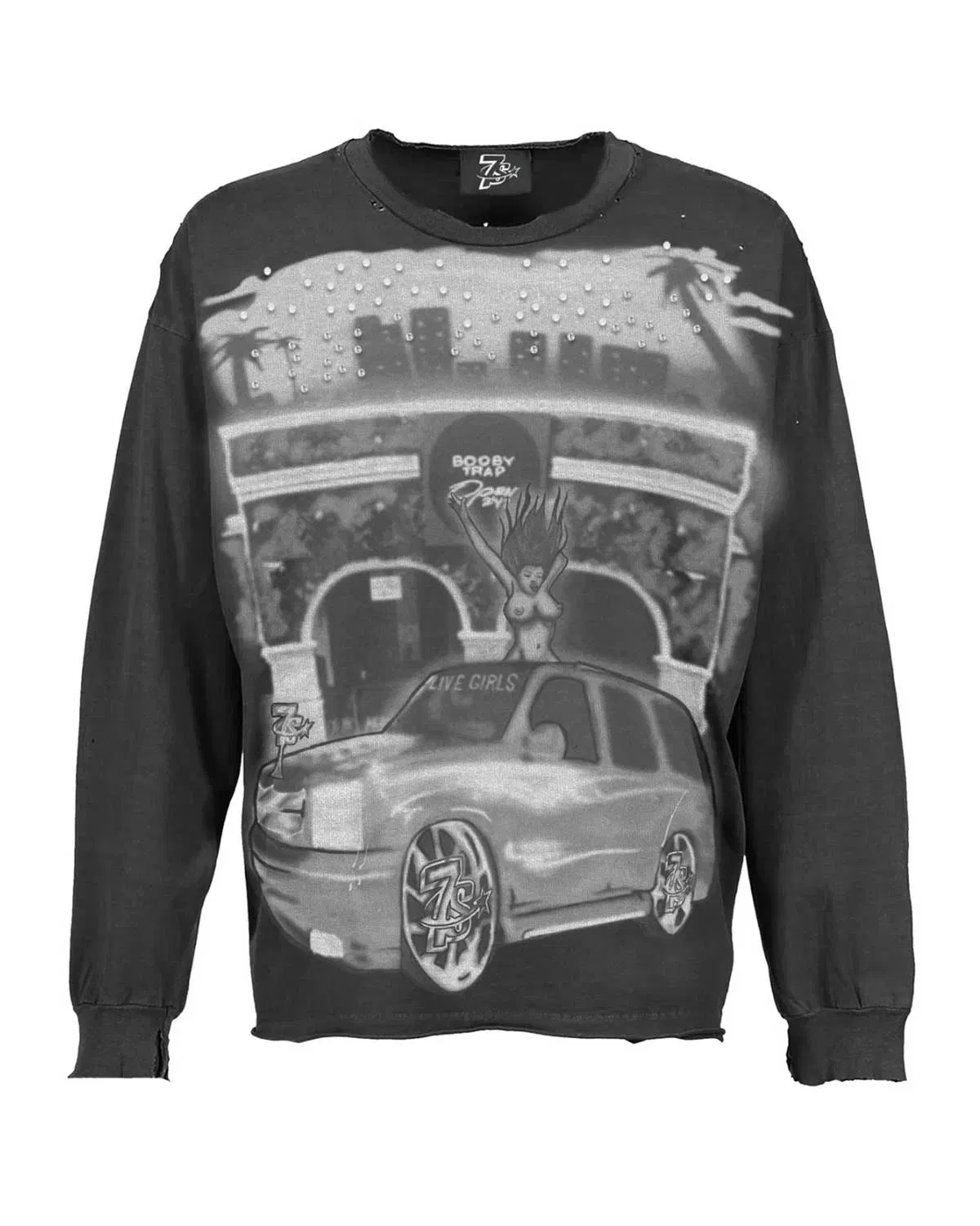 Triple Seven Triple Sevens Booby Trap Regular L/S Tee Black