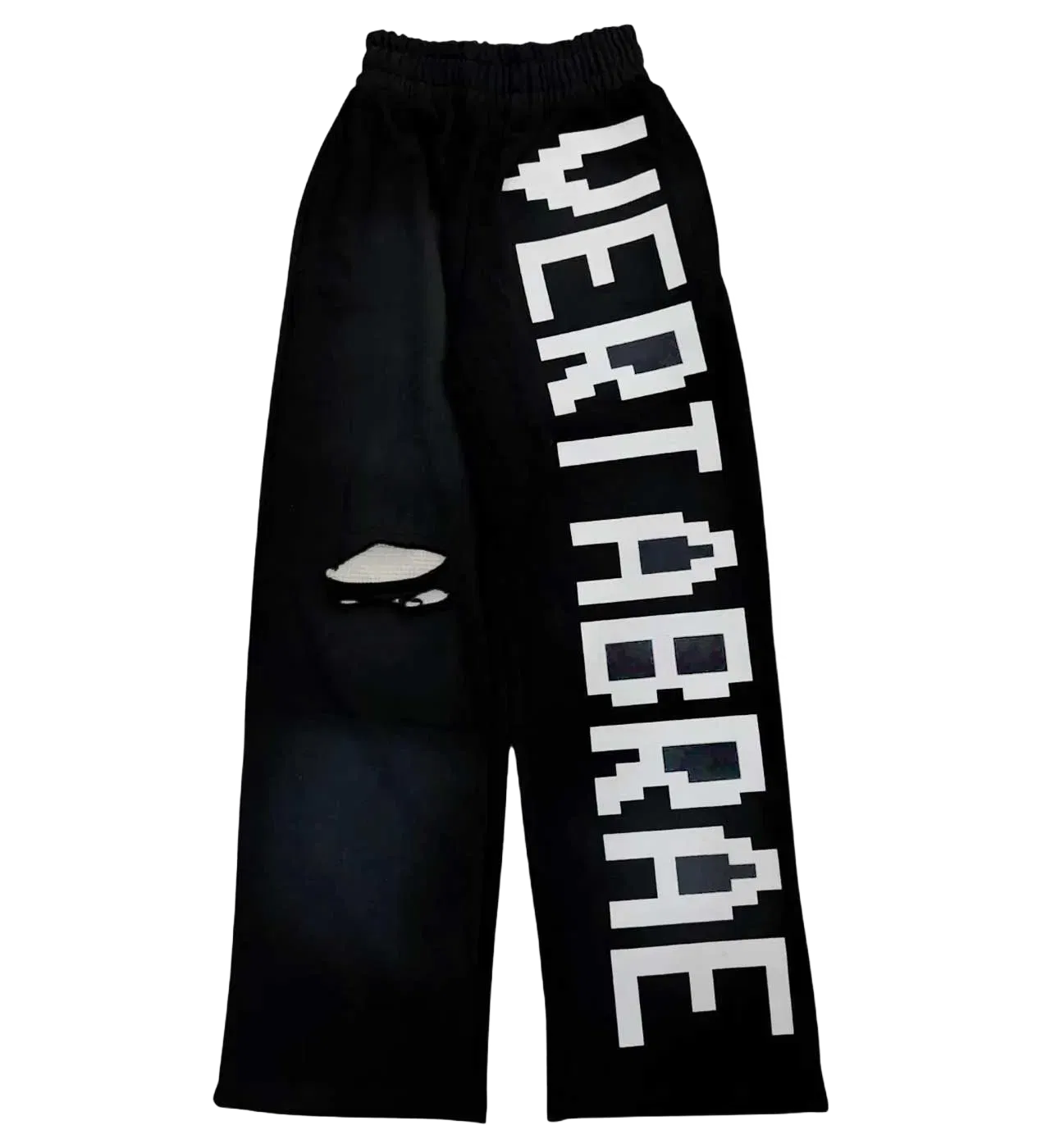 Vertabrae Logo Sweatpants Black/White