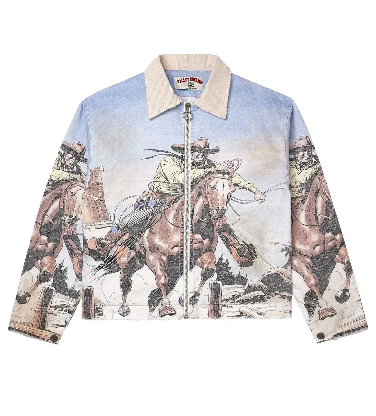 Vale Forever Stampede Trucker Jacket Blue