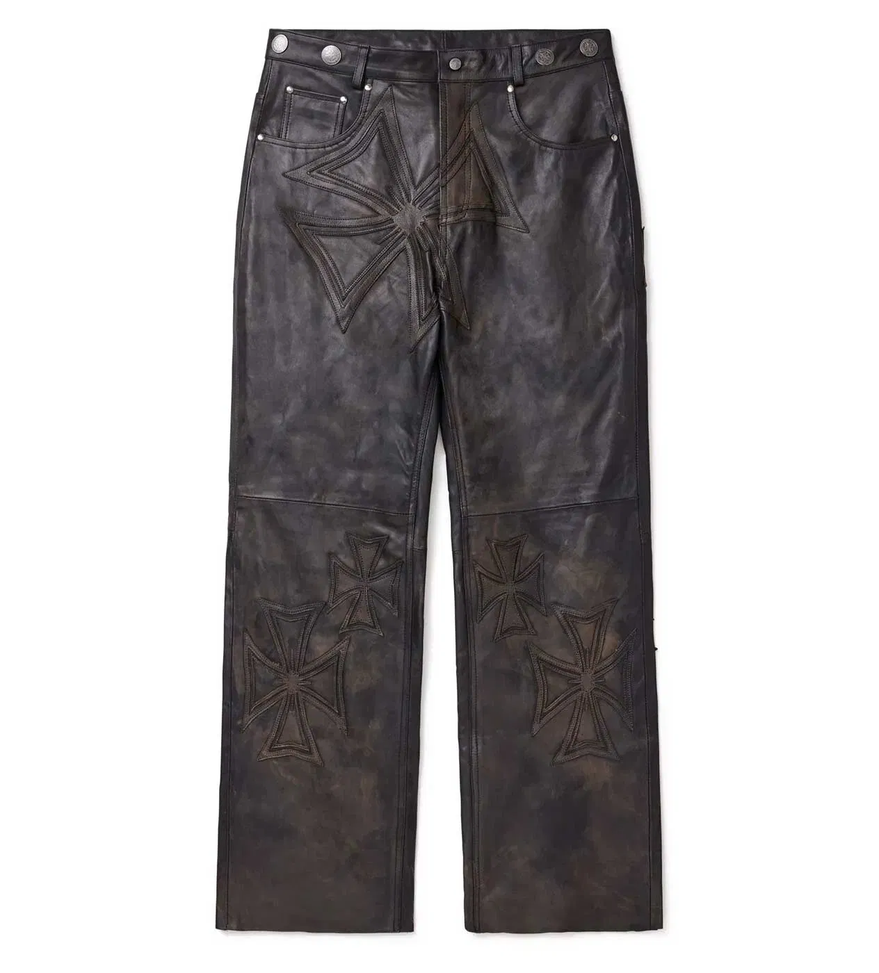 Vale Forever Croxxx Leather Pants Black