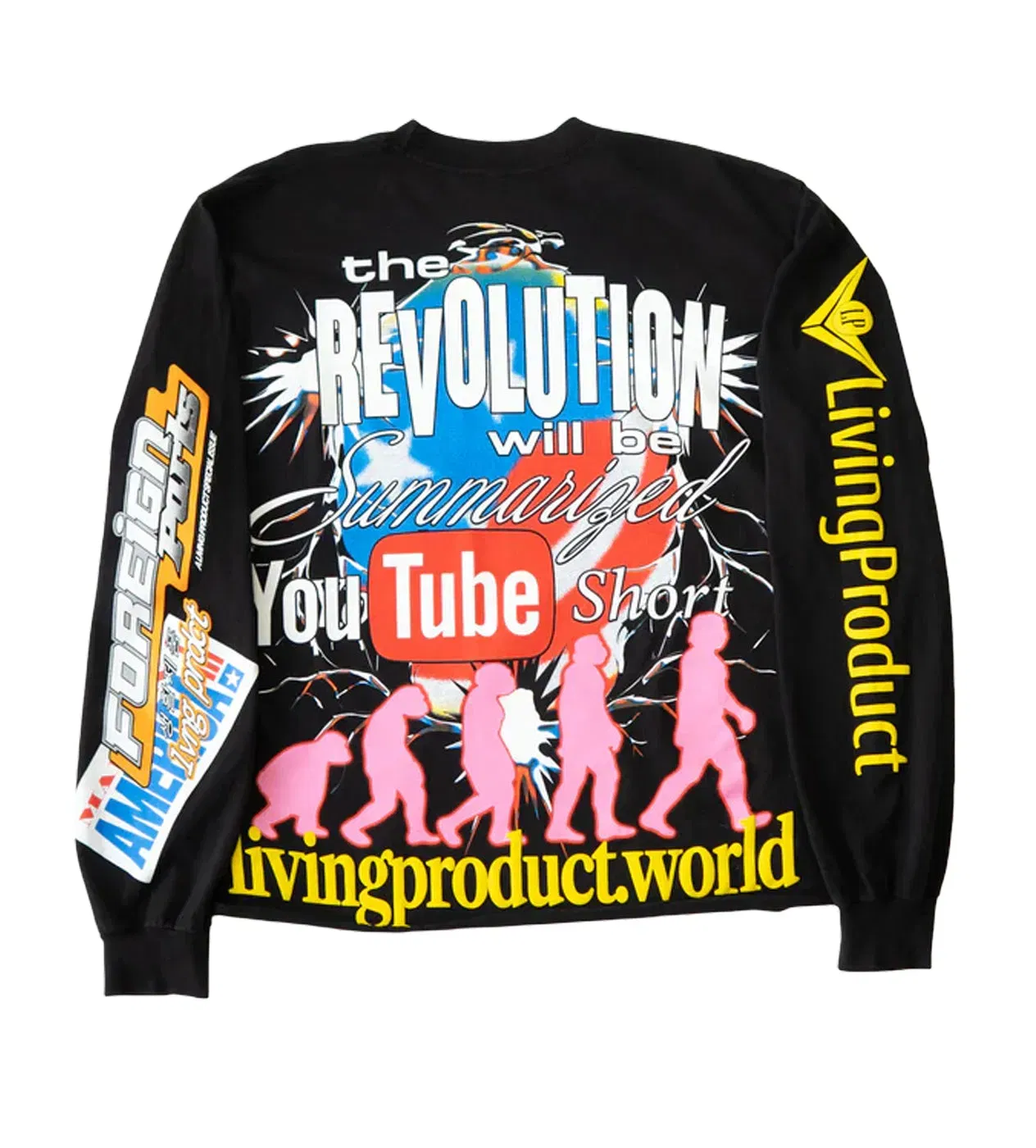 Living Product American Muscle L/S Tee Black