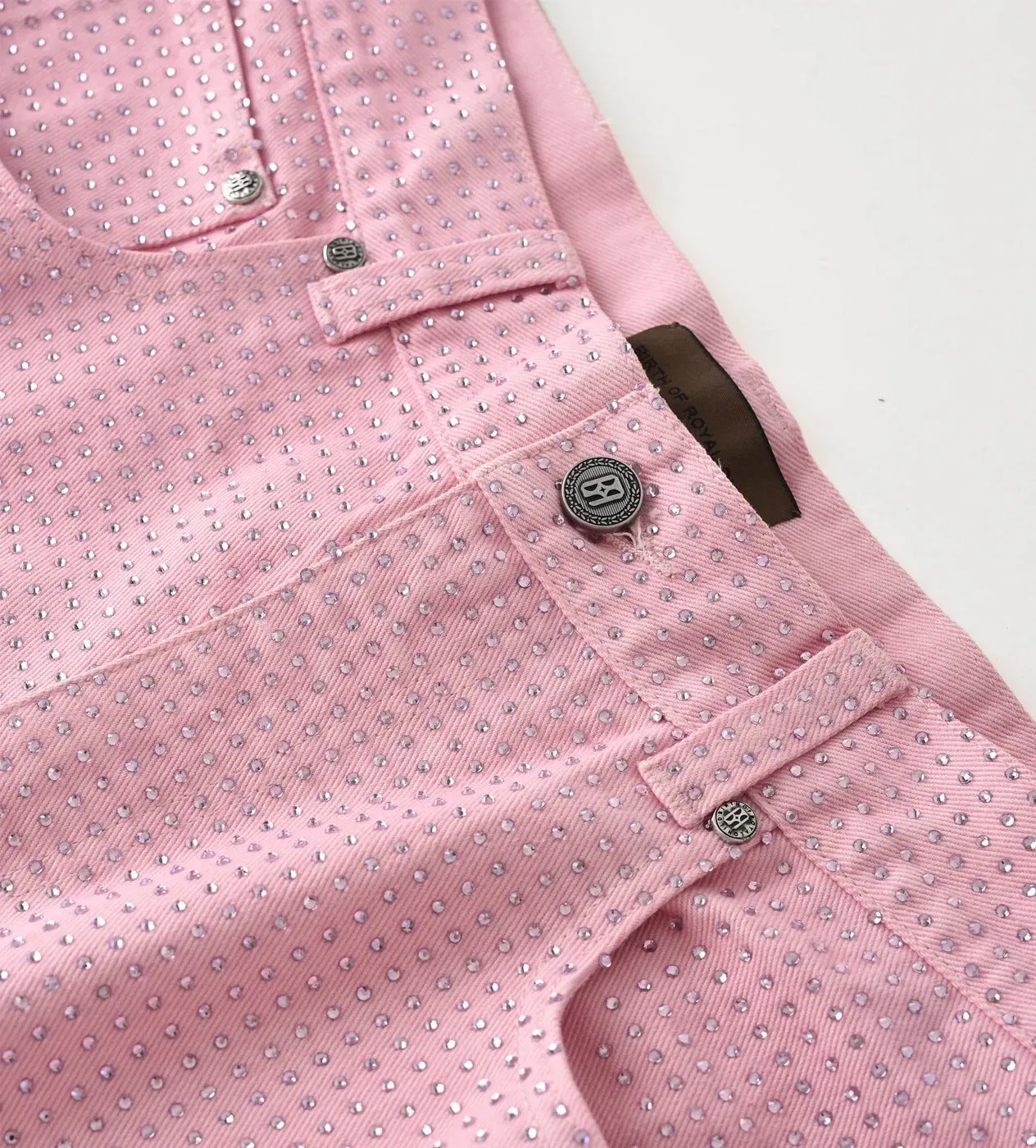Birth of Royal Child 20K Diamond Stellar Denim Pants pink