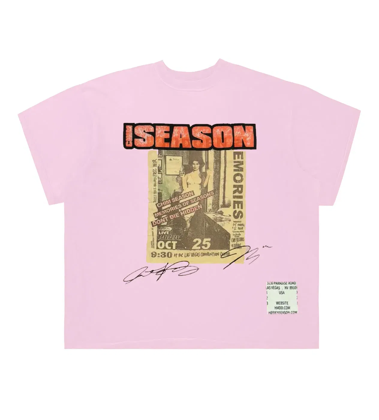 HMDD Hidden Season Tee Pink