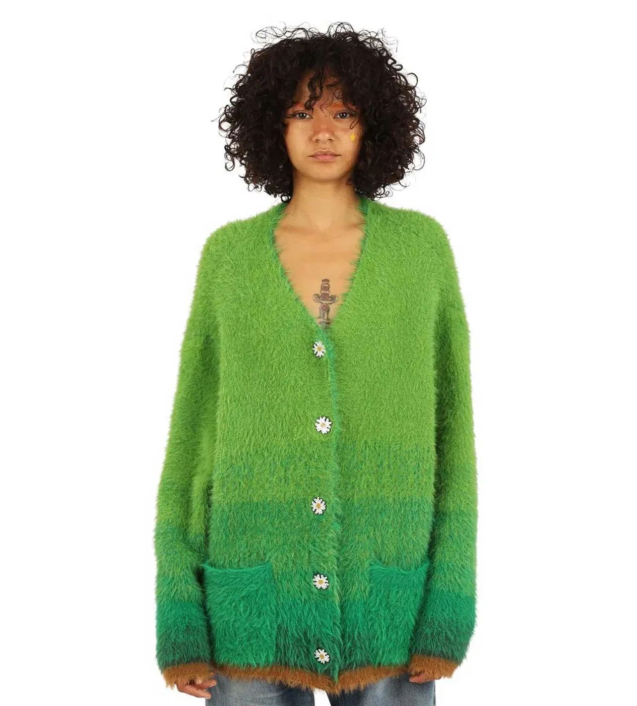 WNTD Apparel WNTD Mohair Cardigan Green