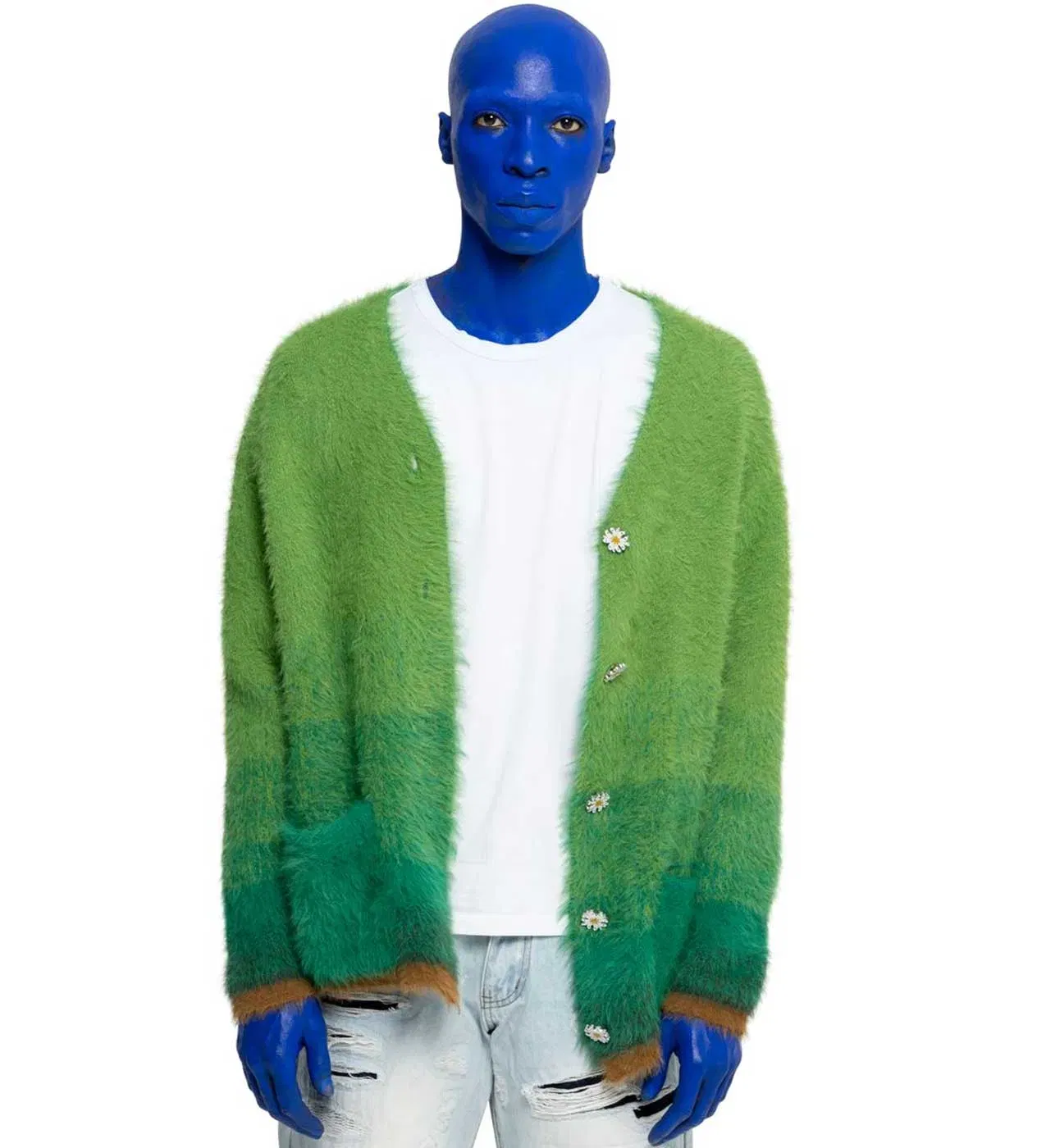 WNTD Apparel WNTD Mohair Cardigan Green