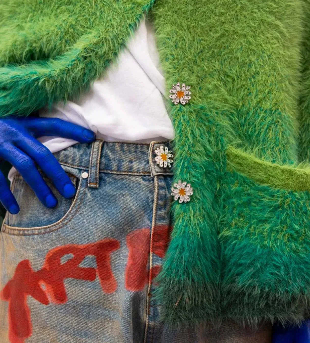 WNTD Apparel WNTD Mohair Cardigan Green