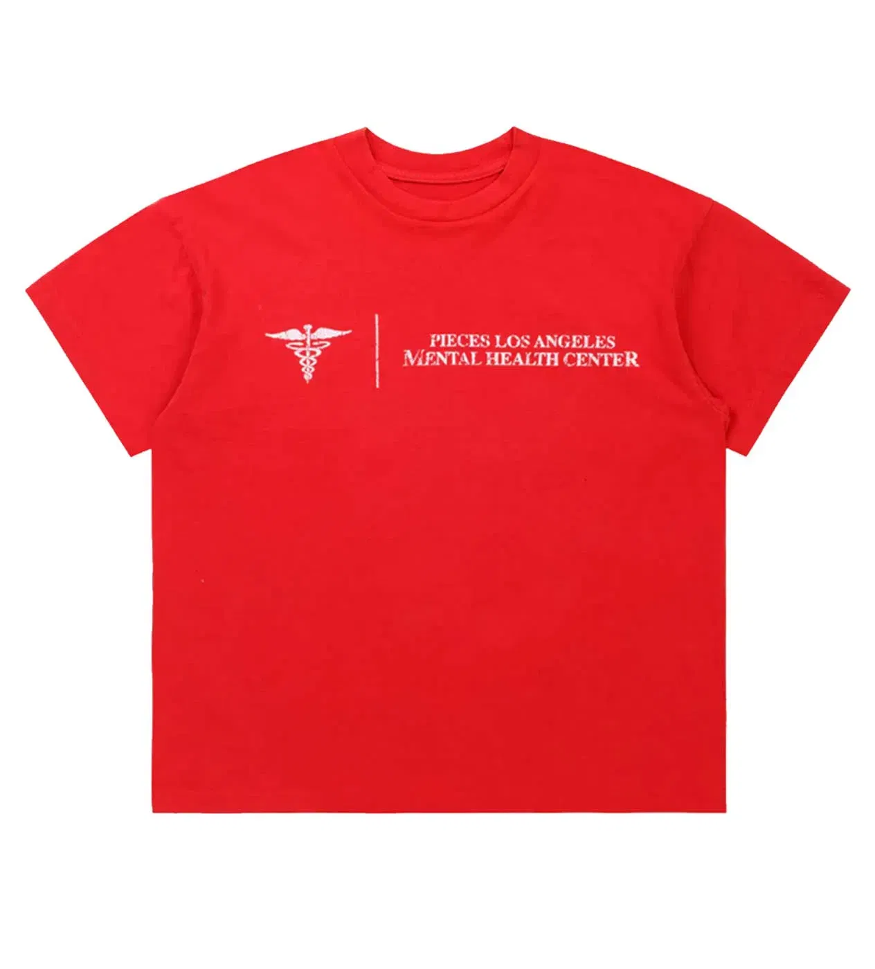 Pieces Mental Health Tee Vintage Red