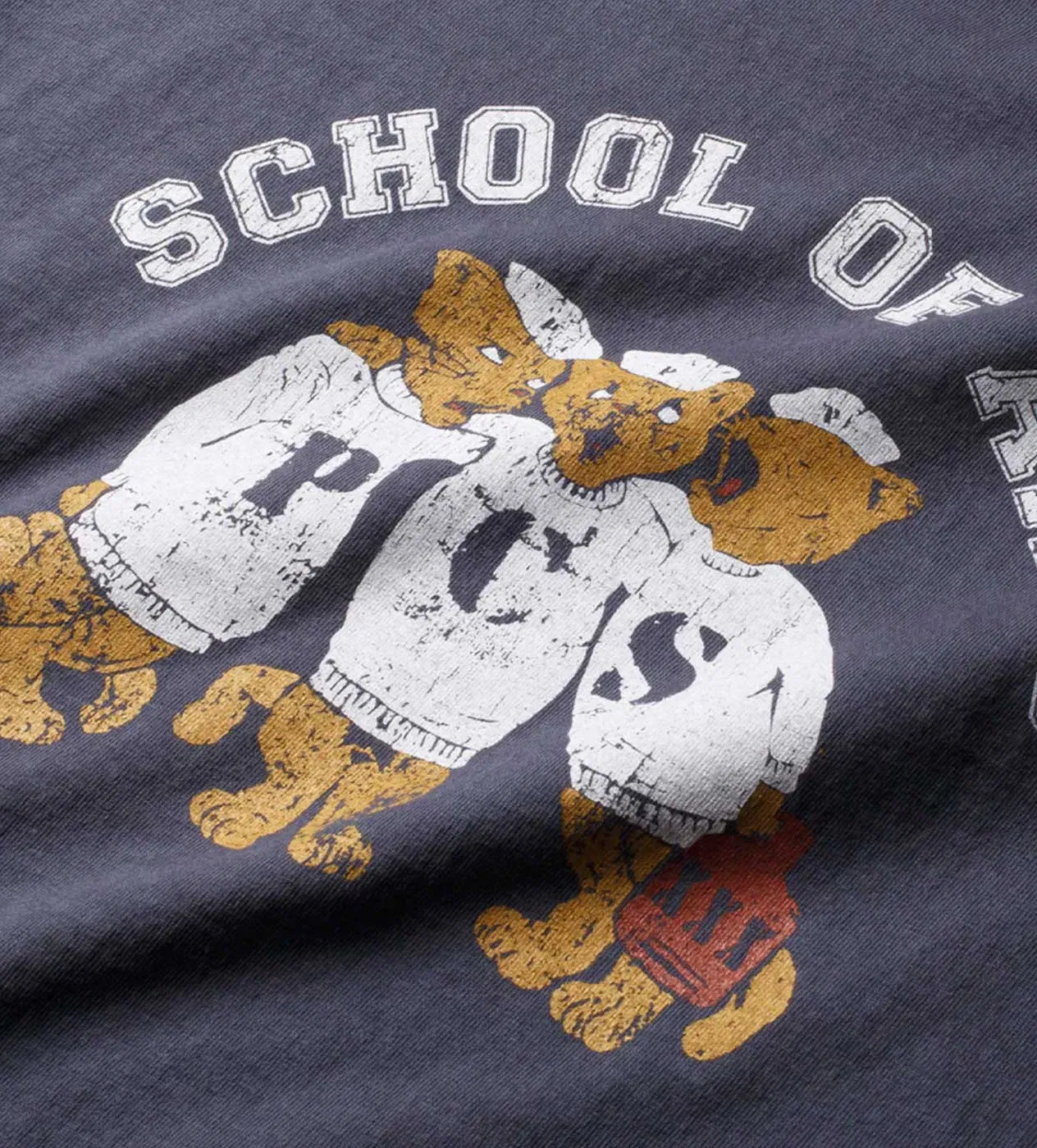 Pieces Mascot Sleeveless Tee Vintage Navy