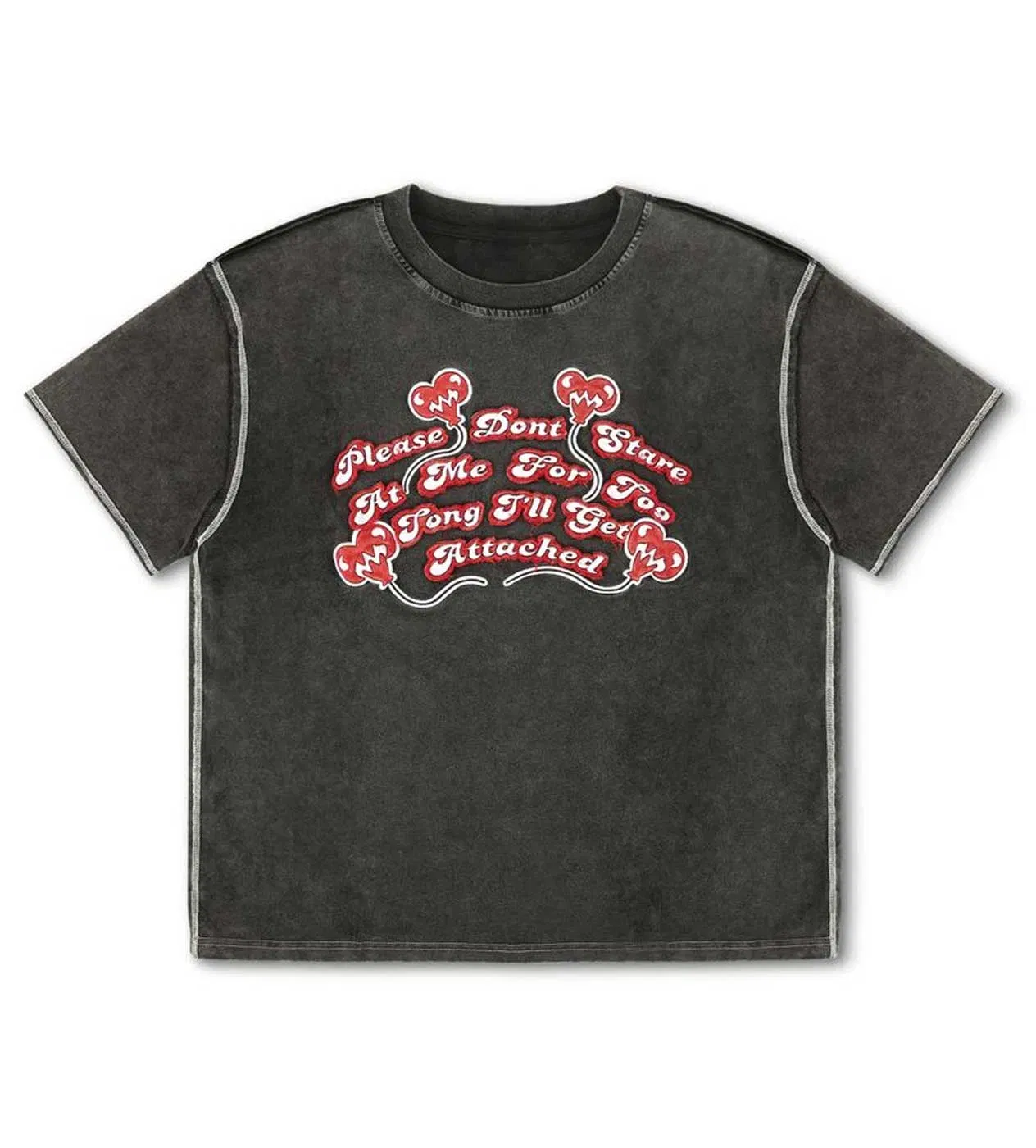 WNTD Apparel WNTD Don't Stare Tee Washed Black