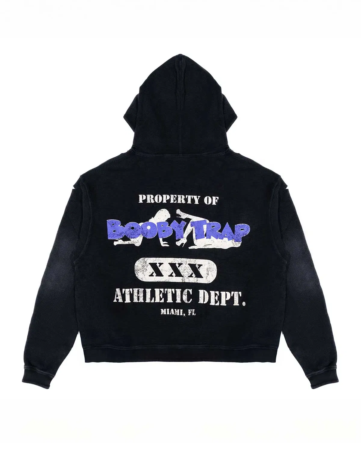 Triple Seven Triple Sevens Trap Reversible Zip Up Hoodie Black