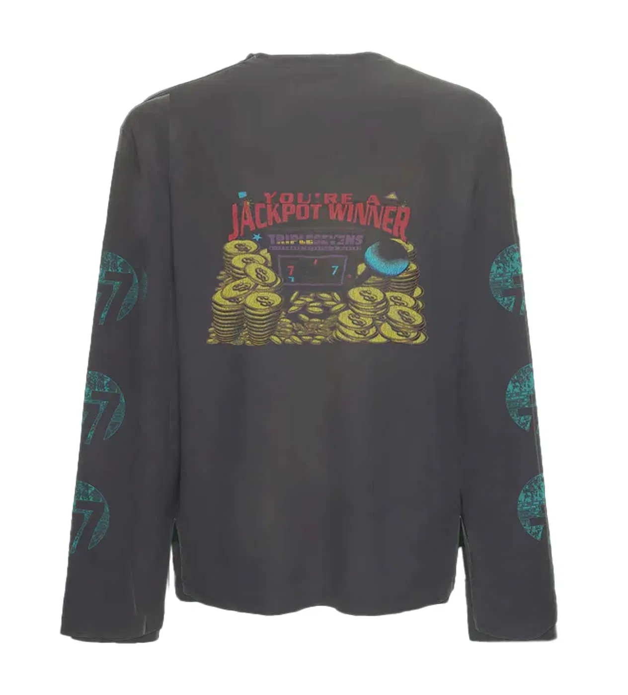 Triple Seven Triple Sevens Lucky Kiss L/S Tee Black