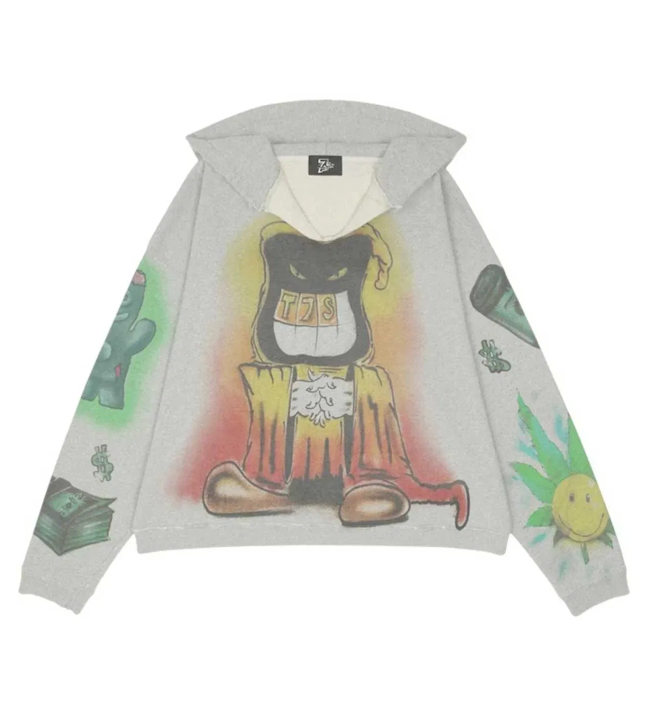 Triple Seven Triple Sevens Vices Hoodie Grey