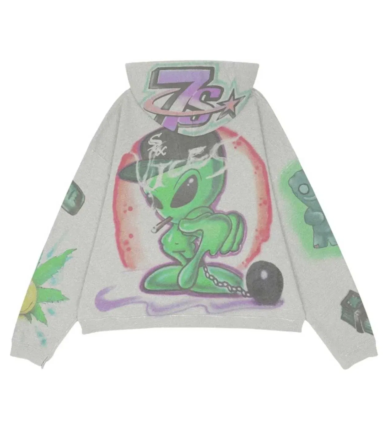 Triple Seven Triple Sevens Vices Hoodie Grey