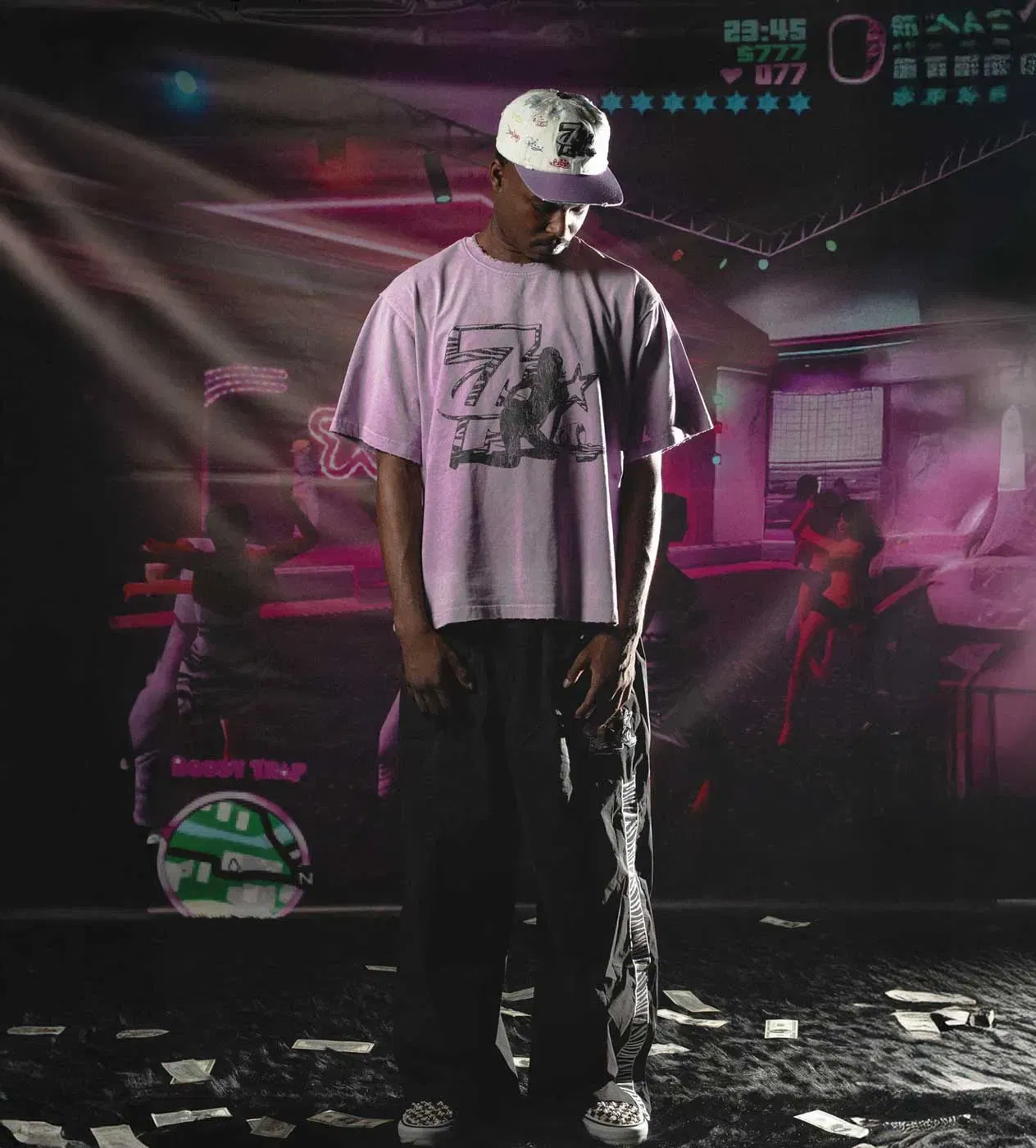 Triple Seven Triple Sevens Booby Trap Security Tee Purple
