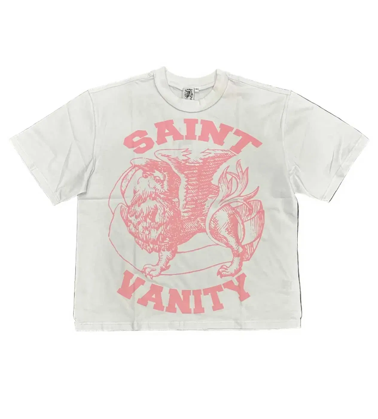 Saint Vanity Griffin Tee White/Pink