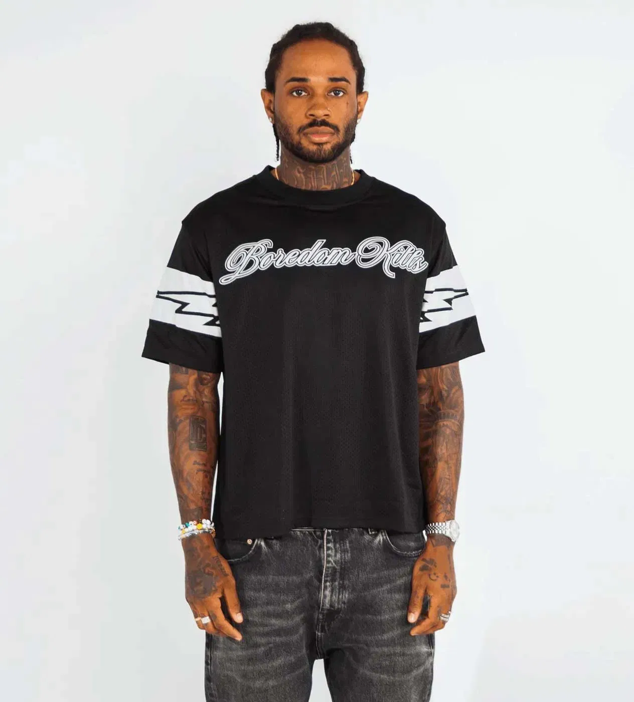 Boredom Kills Mesh Jersey Black
