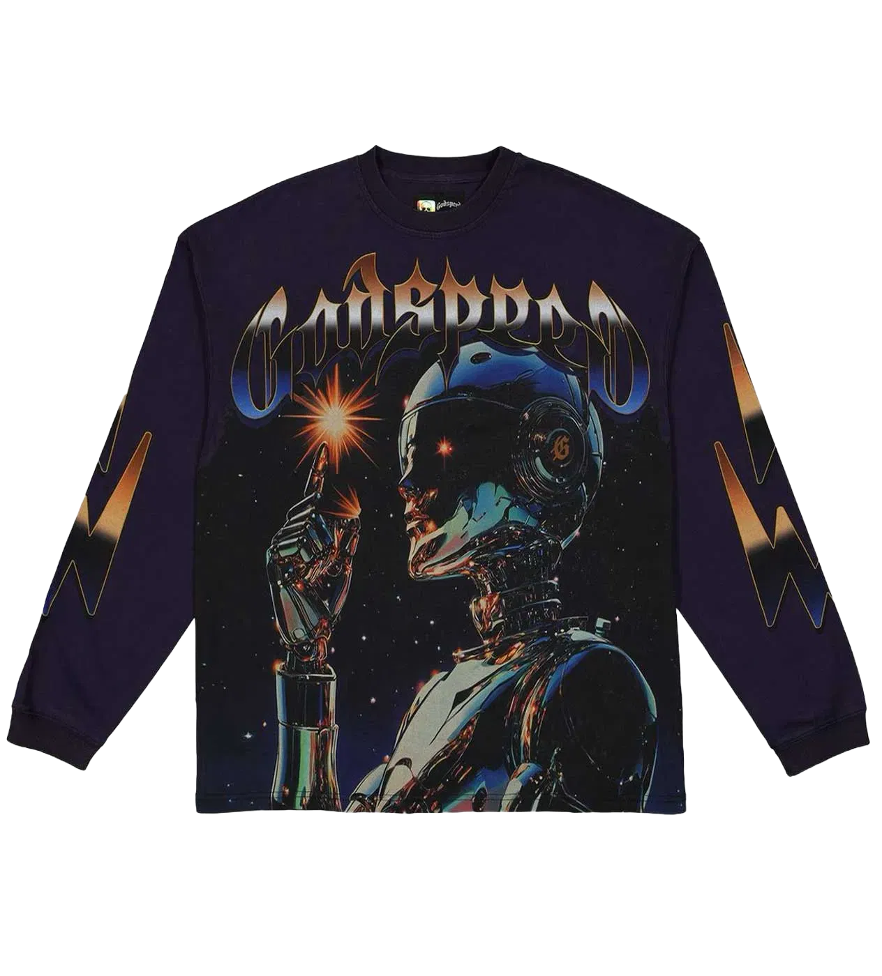 Godspeed Sputnik L/S Tee Navy