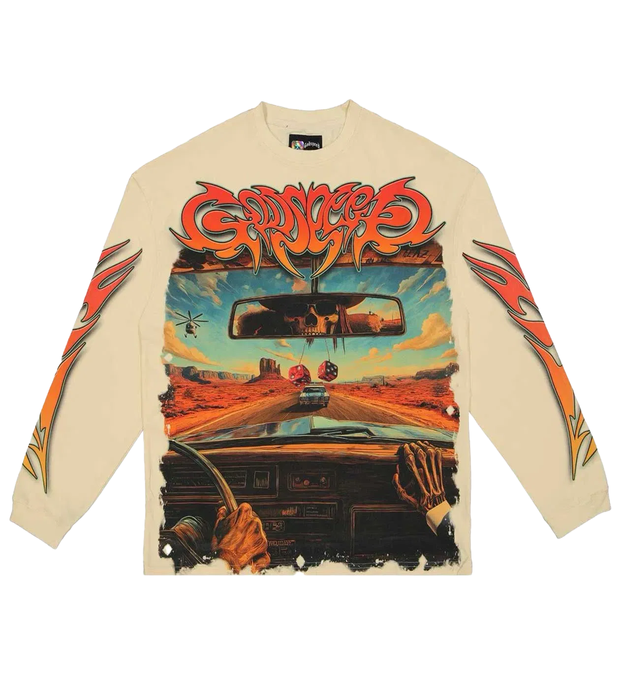 Godspeed On The Run L/S Tee Bone