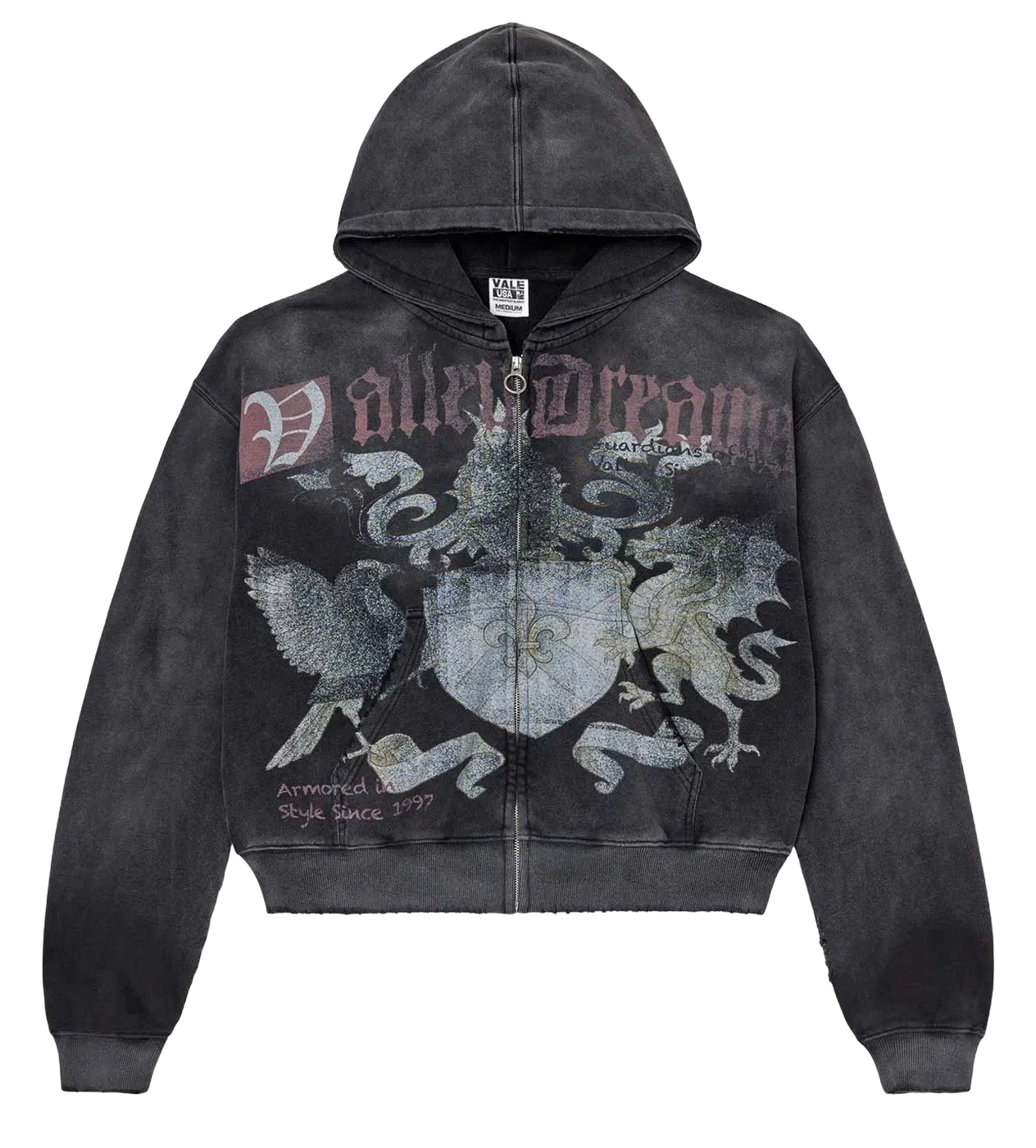 Vale Forever Vendetta Zip Up Hoodie Black